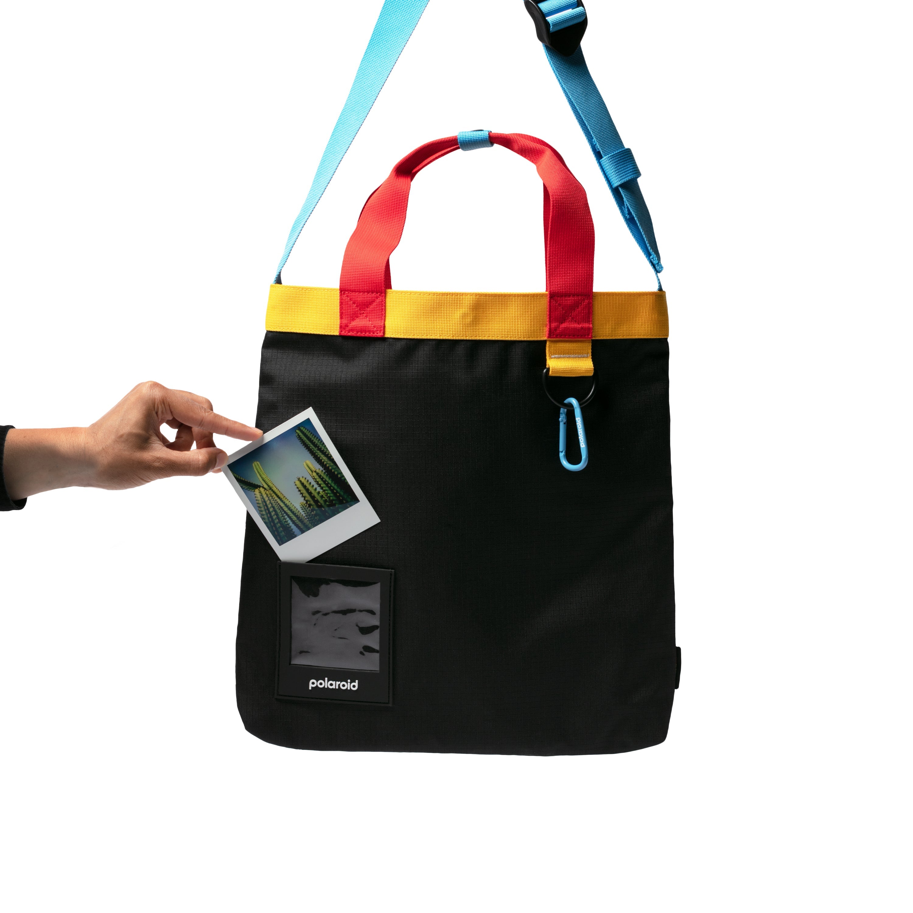 Tote in Ripstop riciclato - Nero/Multi