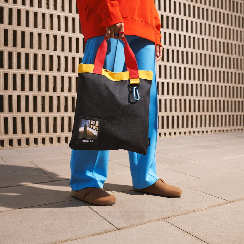 Tote in Ripstop riciclato - Nero/Multi