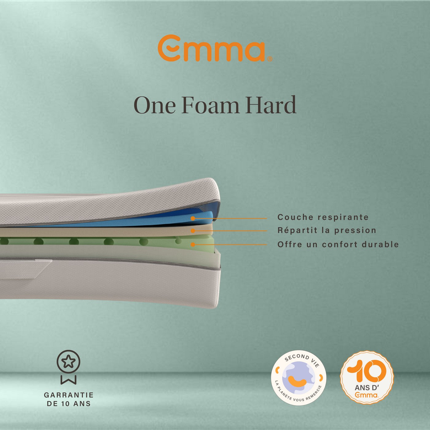 Un materasso rigido - ricondizionato