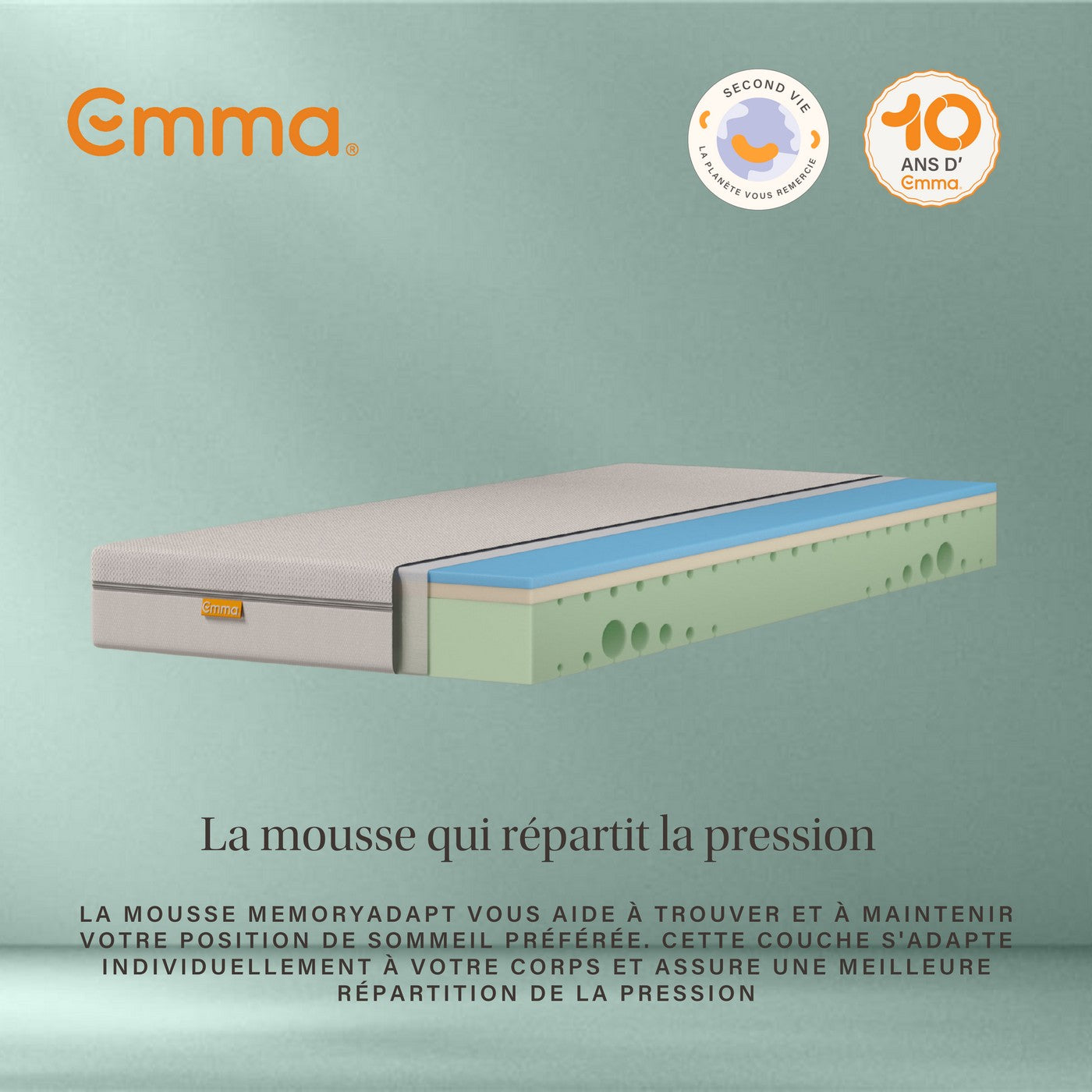 Un materasso rigido - ricondizionato