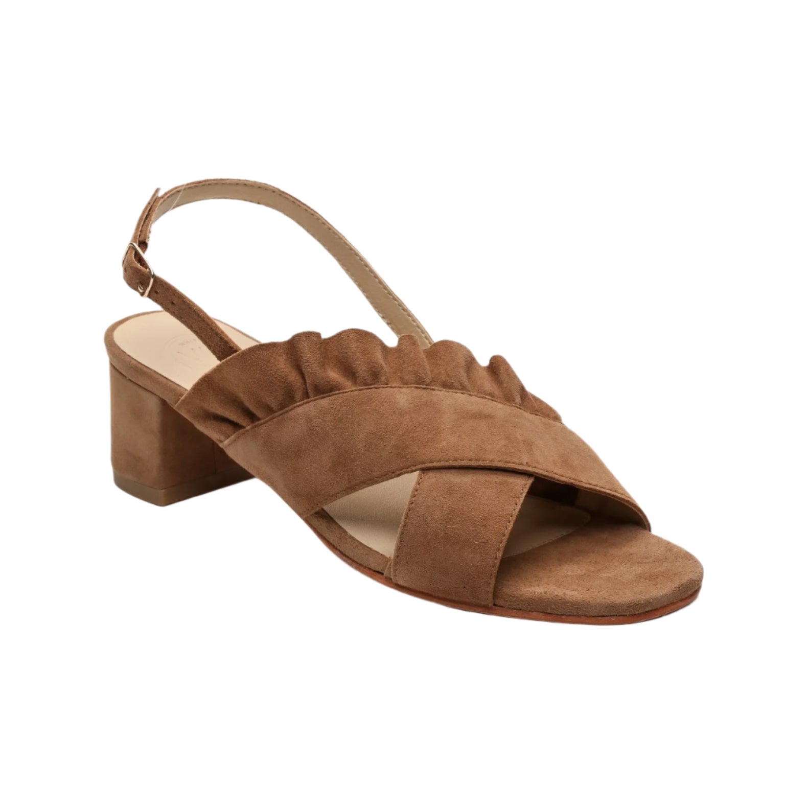 Sandali con tacco Bena - Cammello