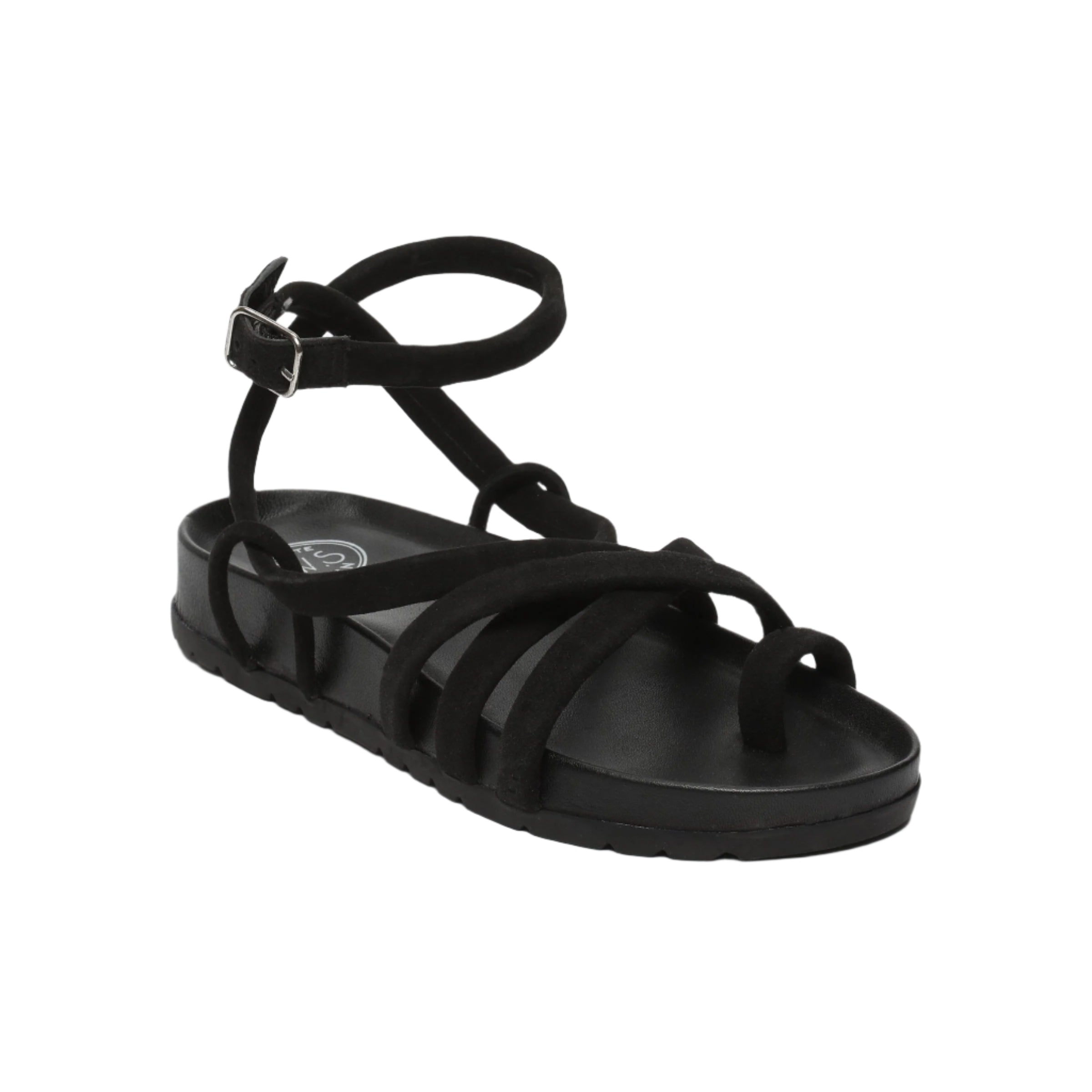 Sandali Ava - Camoscio di capra nero