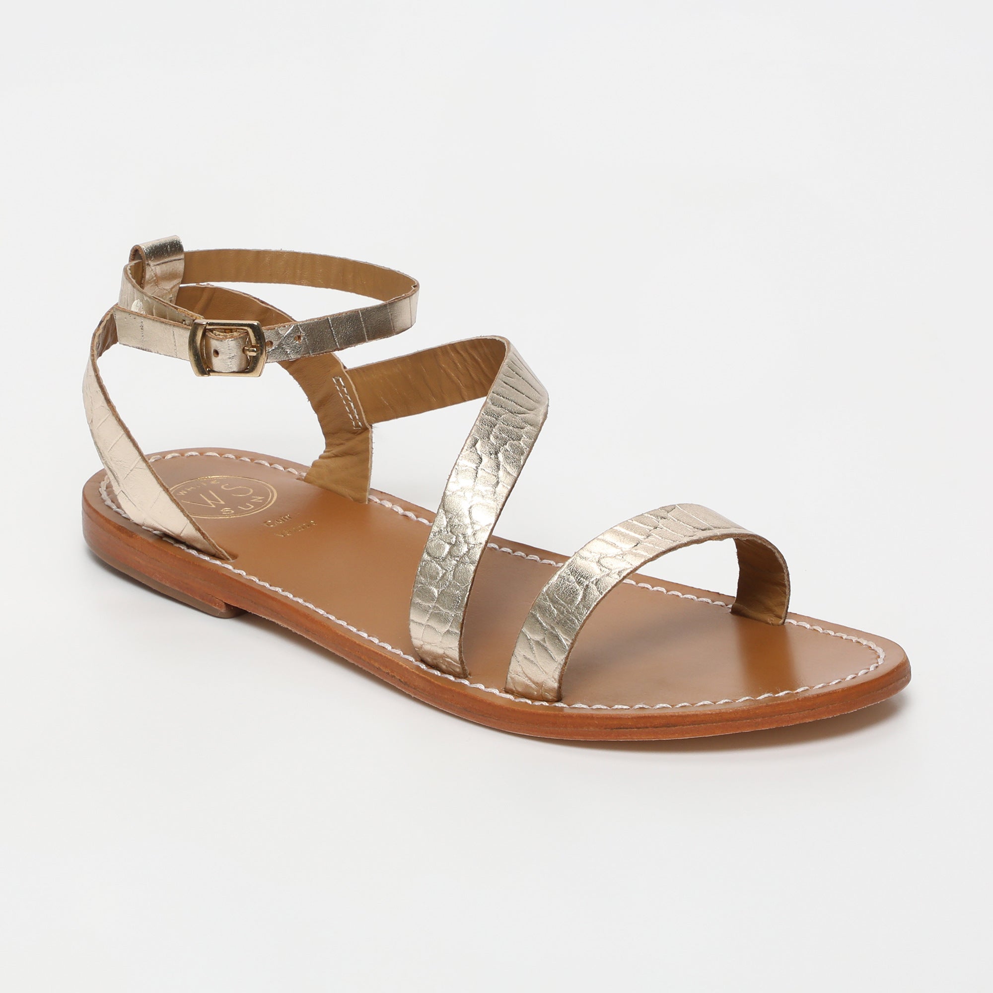 Sandalen Xigala - Light Gold Croco Print Goat - Light Gold Croco