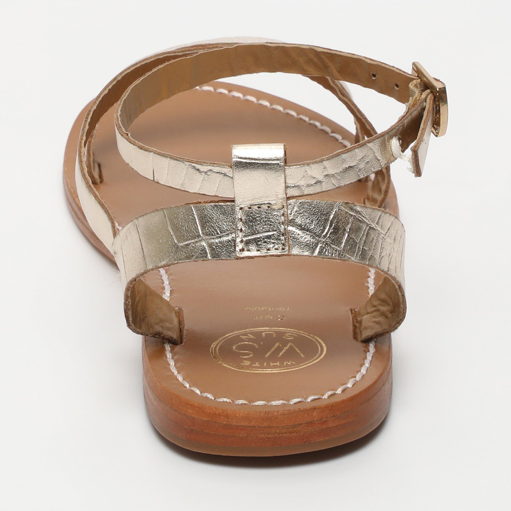 Sandalen Xigala - Light Gold Croco Print Goat - Light Gold Croco