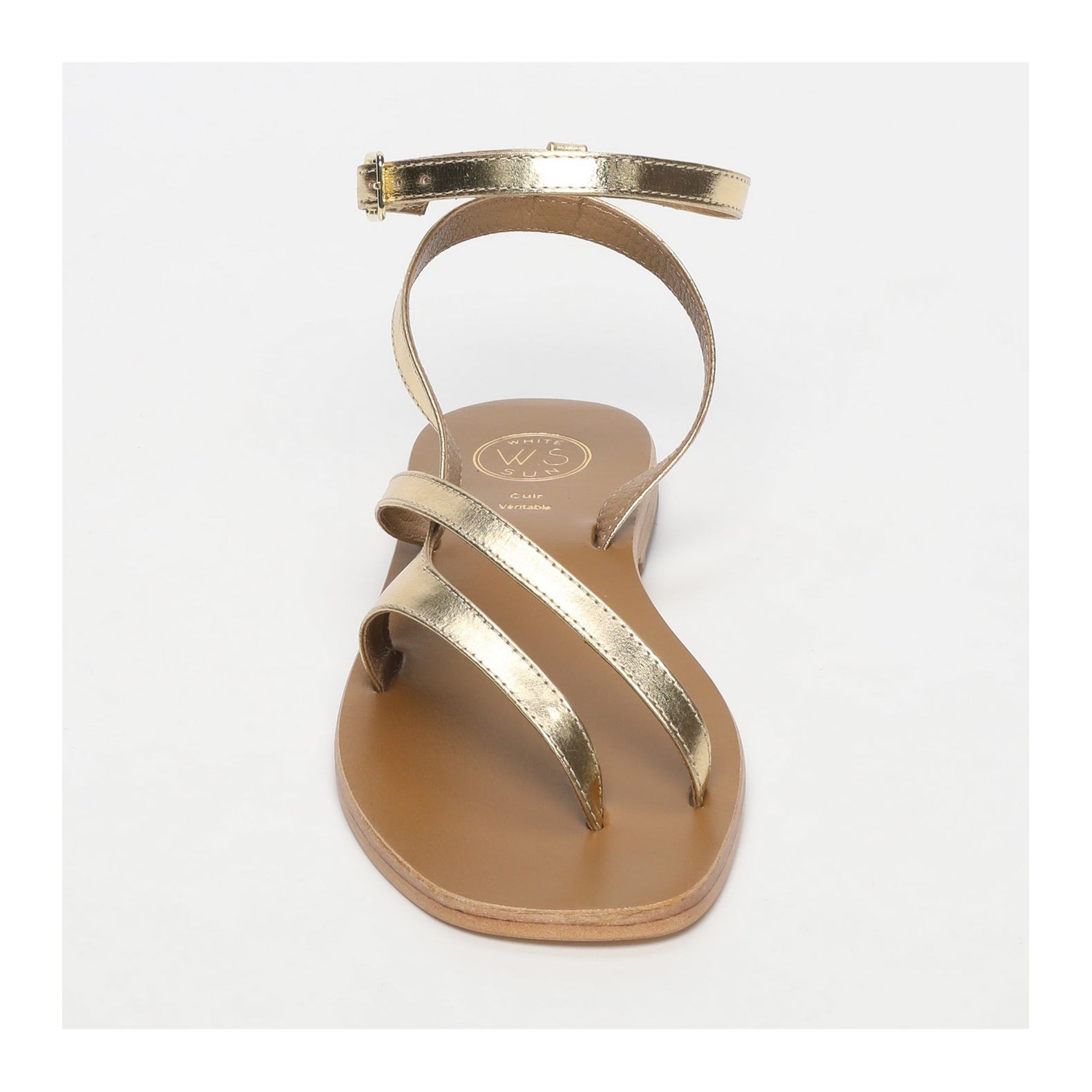 Sandales Tinley - Dark Gold Goat Leather - Dark Gold