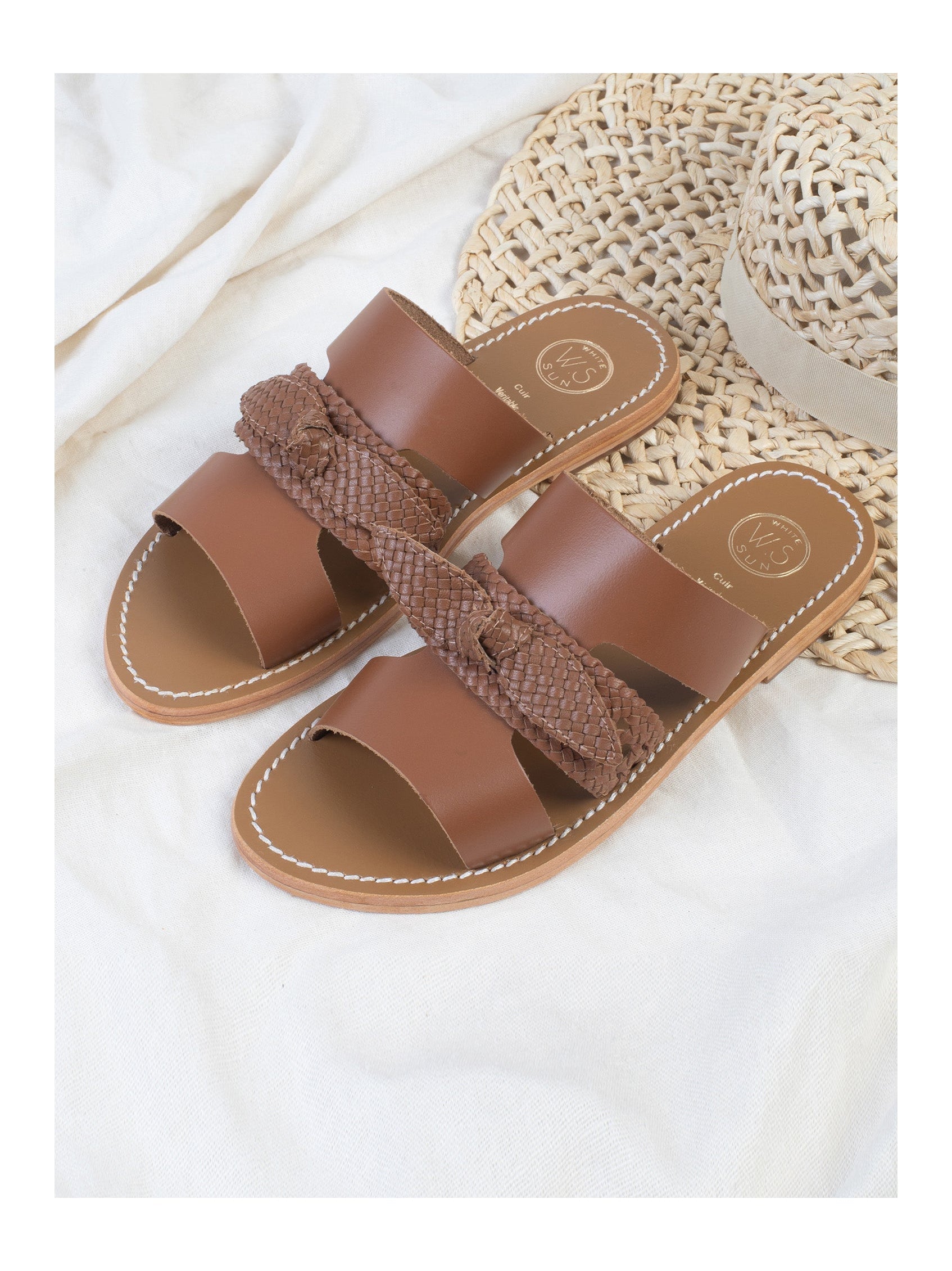 Mules Evisa - Camel Buff - Marrone