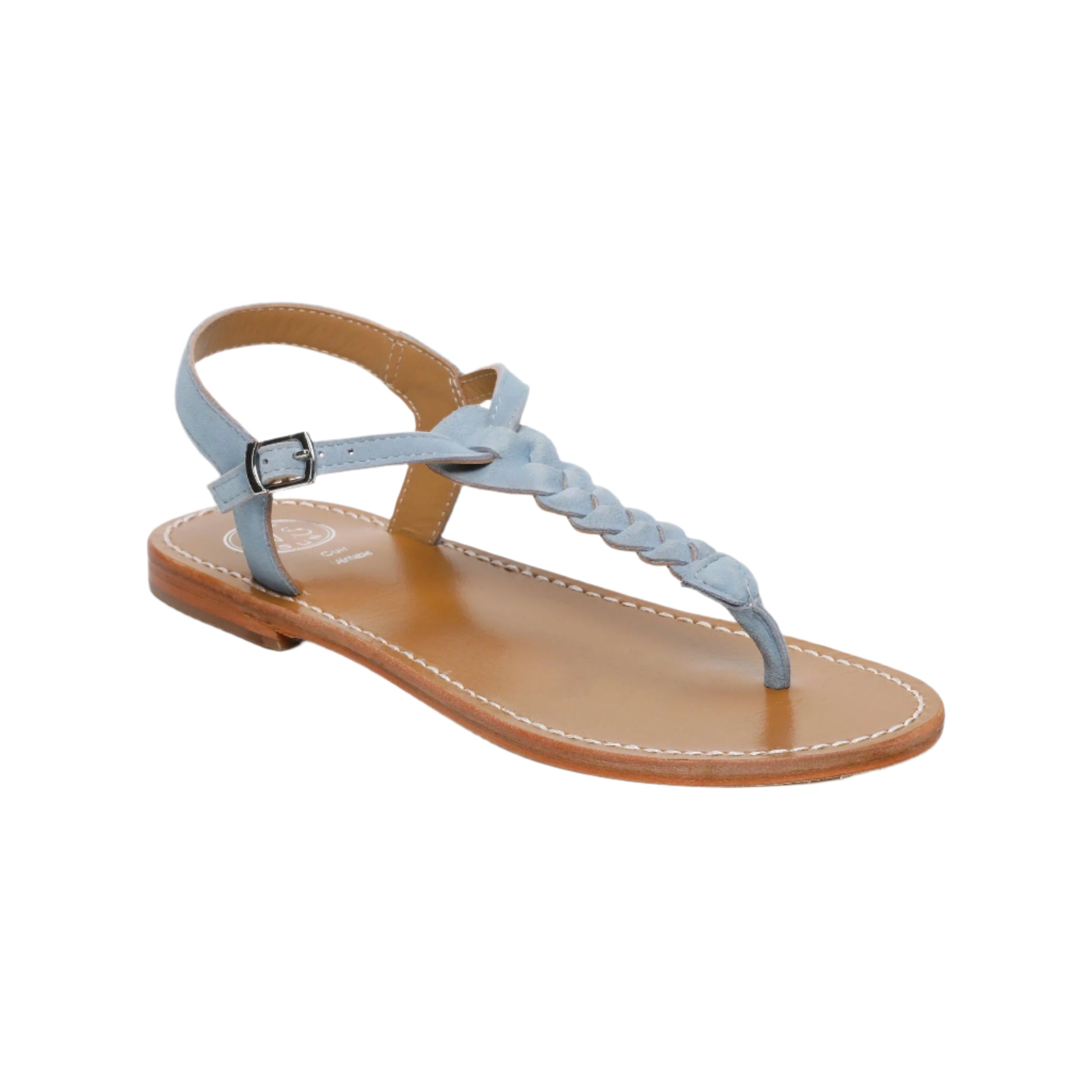 Sandali Natal - Camoscio di capra azzurro - Azzurro