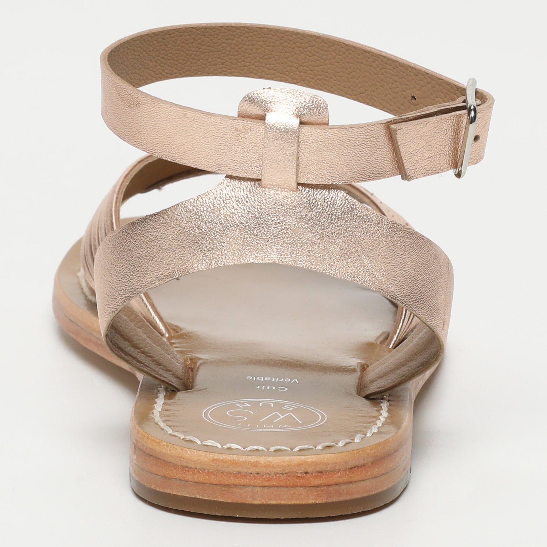 Sandales Terri - Rosegold Sheep Metallic Nappa - Rosegold