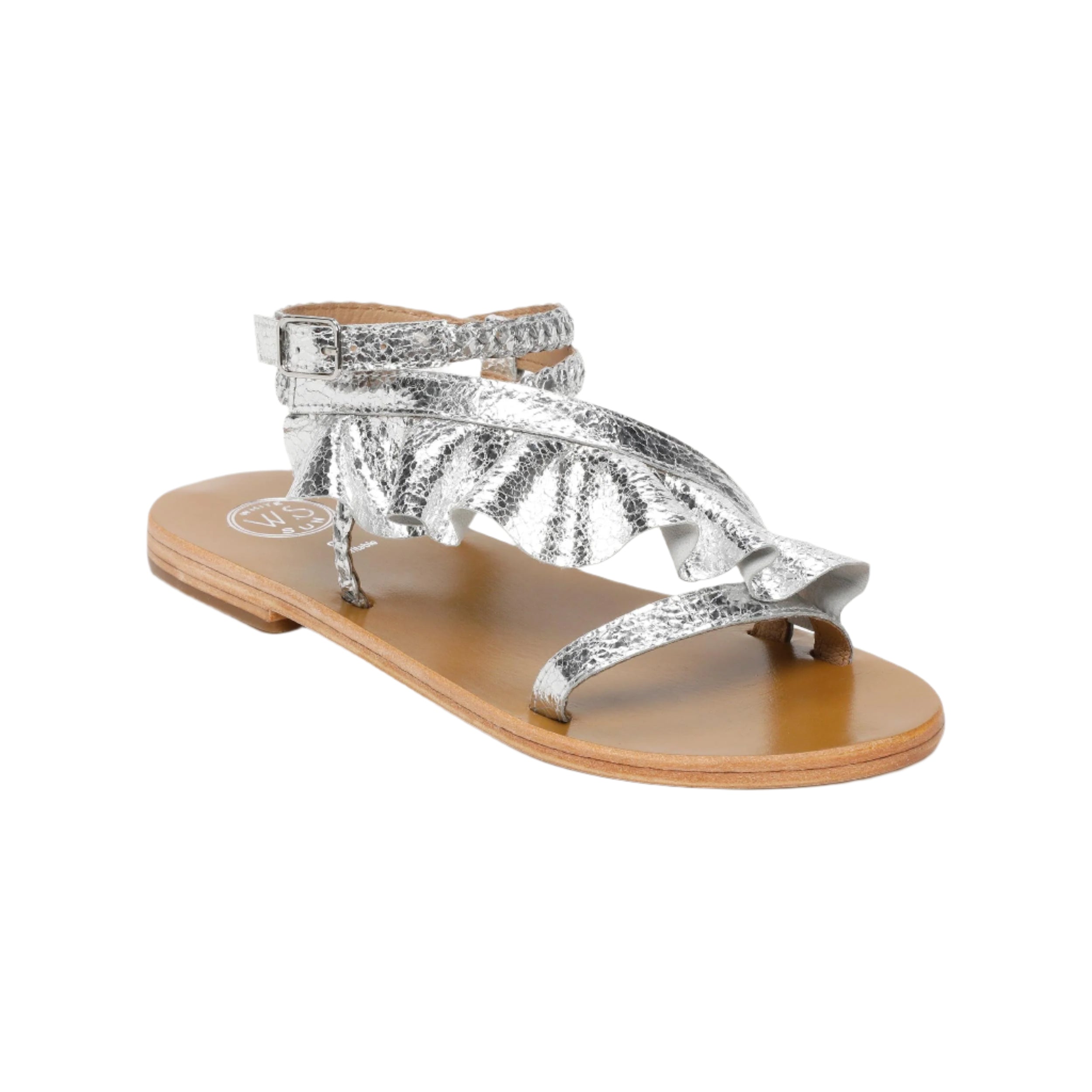 Sandali Yonora - Capra argentata - Argento