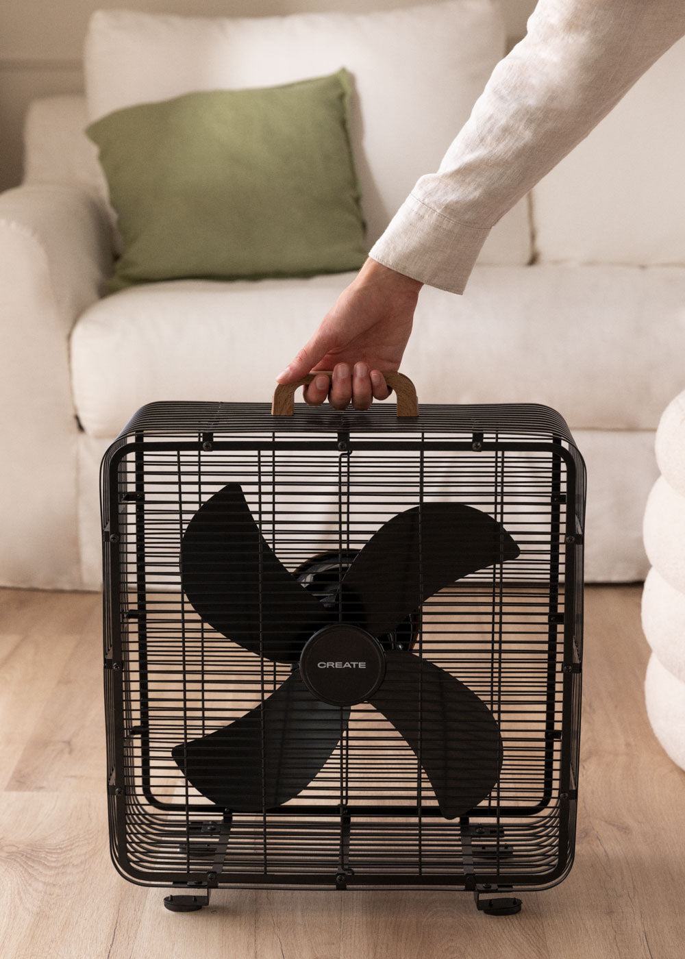 Air Floor Box - Ventilatore industriale da pavimento 90W - Nero