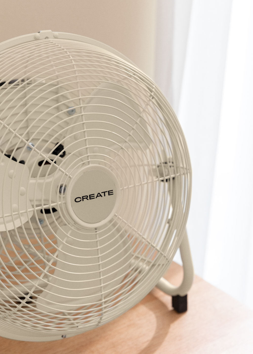 Air Floor Retro - Ventilatore industriale - 12" - Bianco sporco