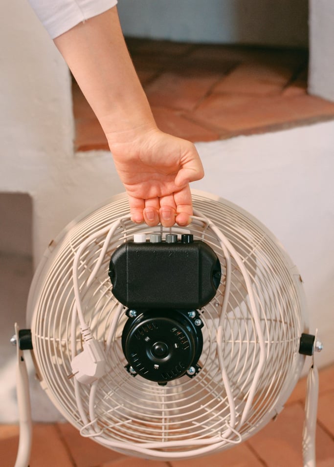 Air Floor Retro - Ventilatore industriale - 12" - Sabbia