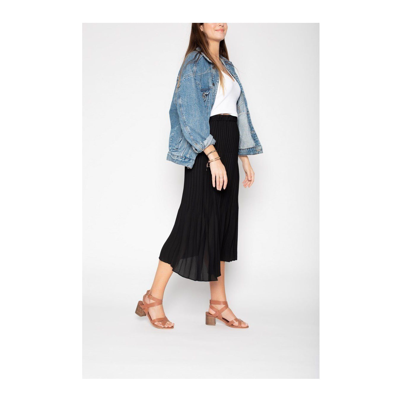 Sandali con tacco Anaba - Camel Buff - Camel