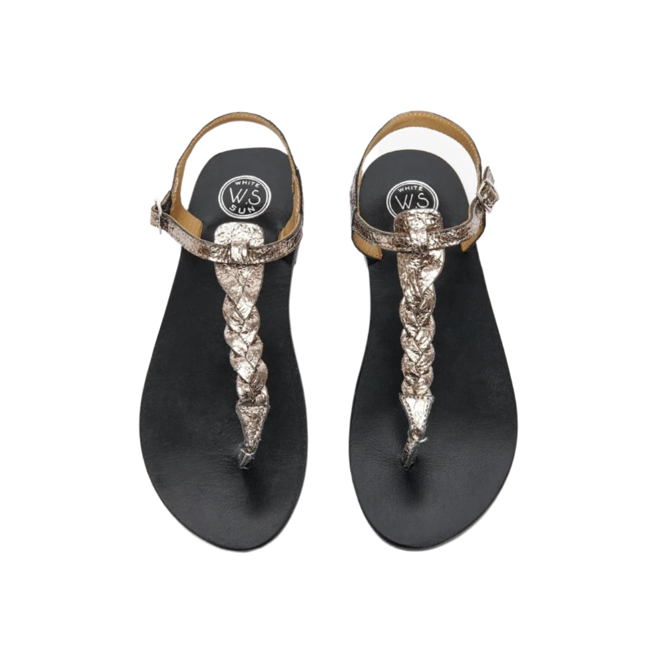 Sandali Natal - Capra metallizzata peltro screpolata - Peltro screpolata