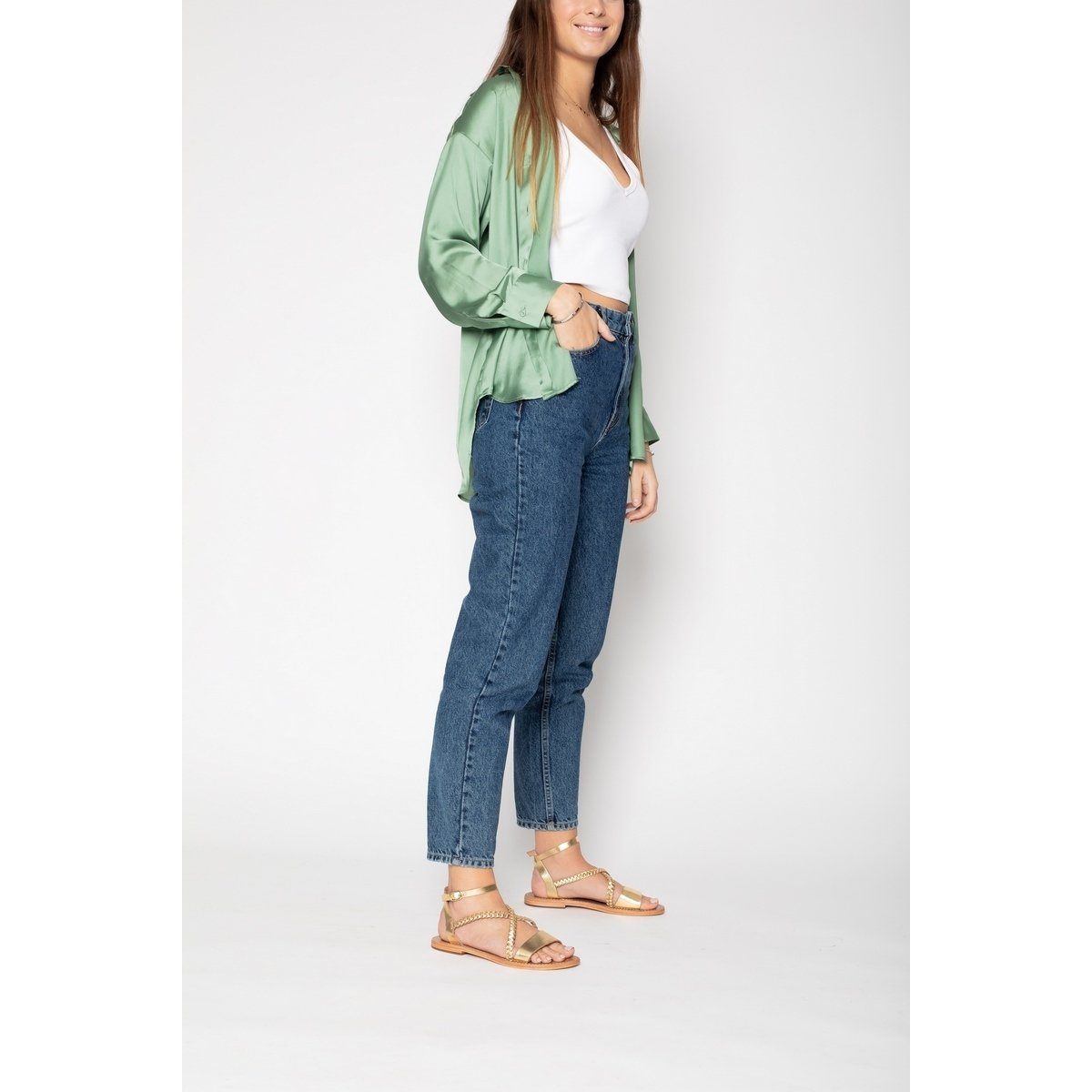 Sandali Leandra - Buff oro scuro - Oro scuro