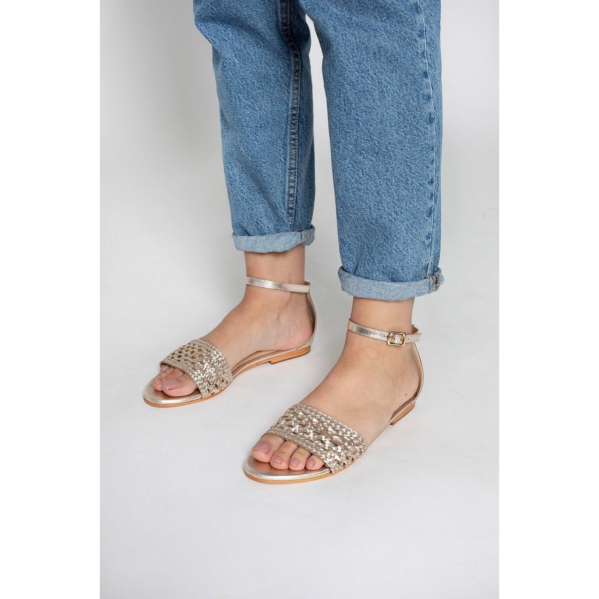 Sandali Major - Oro di capra (Canné) - Oro