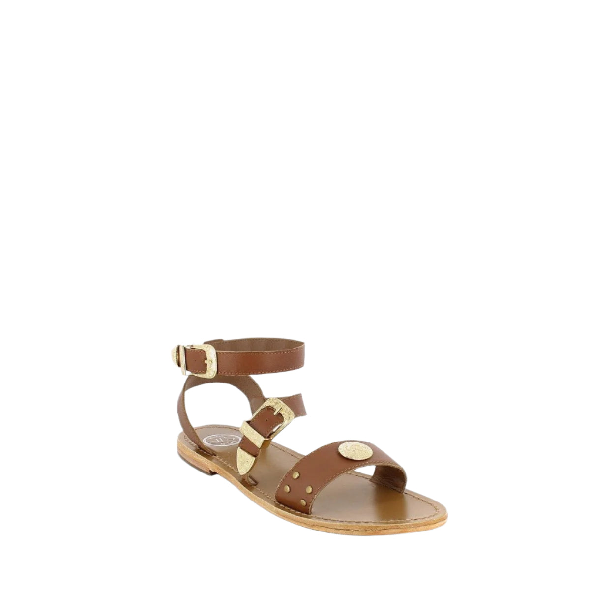 Sandali Macarella - Pelle di capra color cammello - Cammello