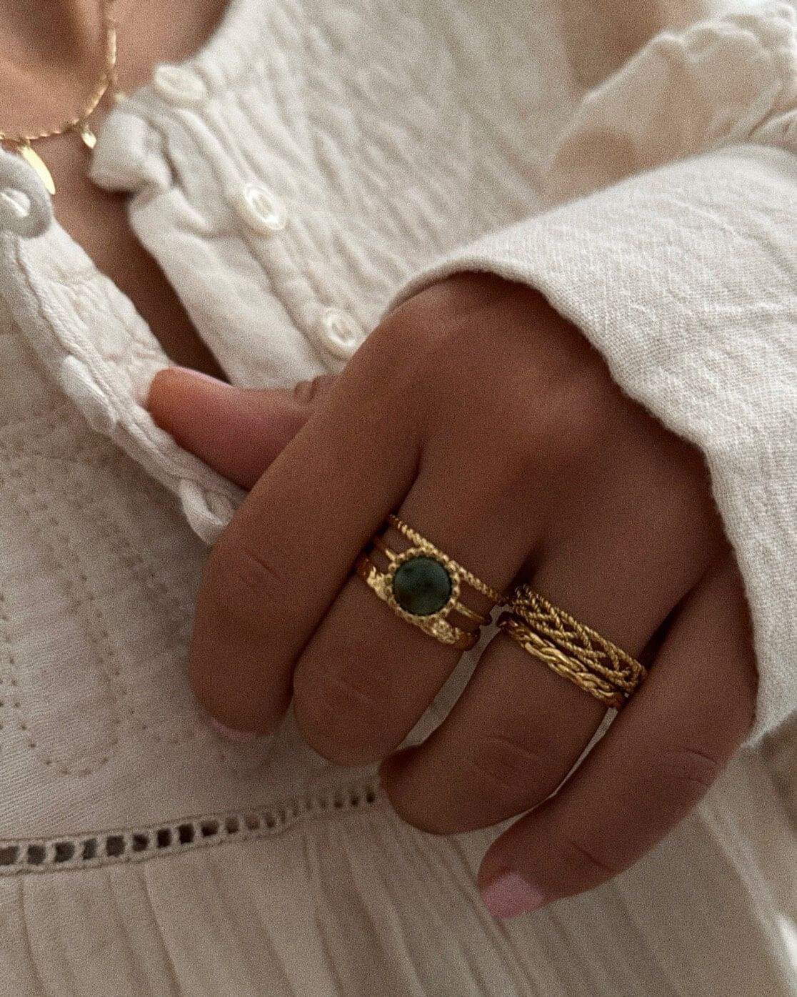 The ring on the finger