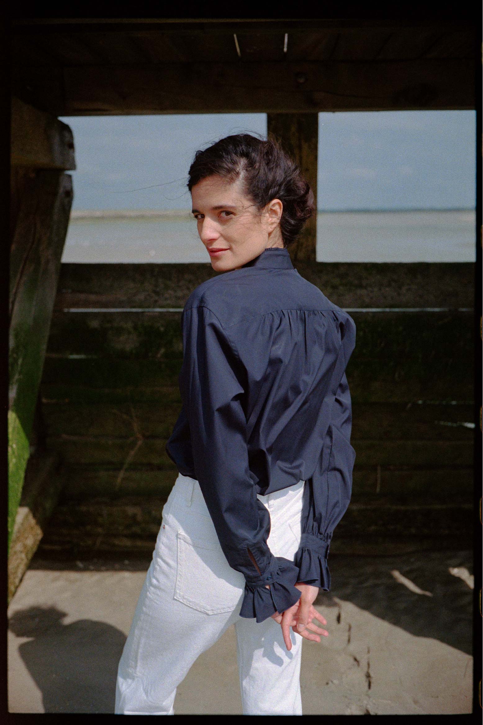 Camisa Boudoir - Azul marino - Mujer