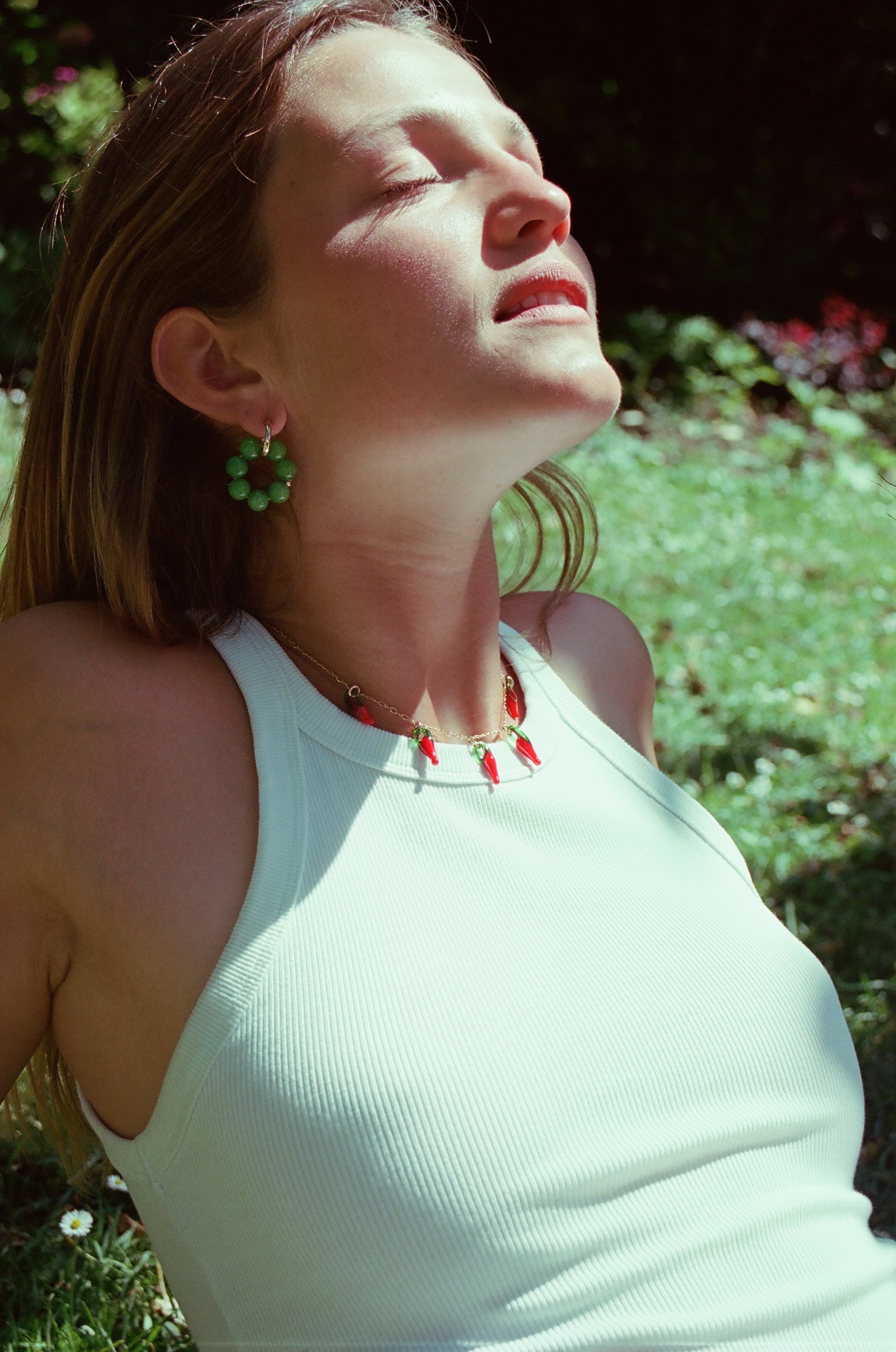 Les Créoles Rondes Green Jade