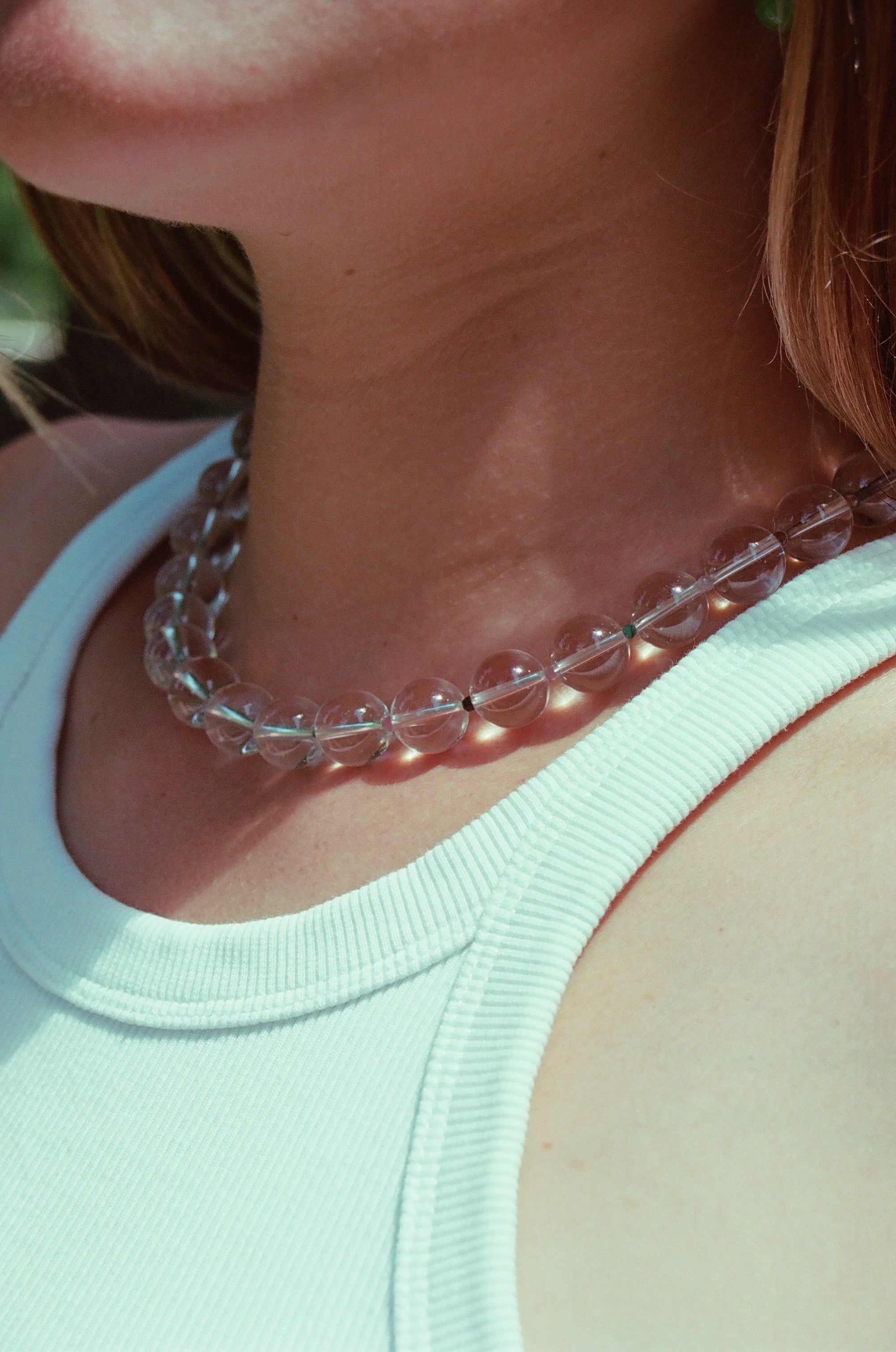 Le Collier Byron Cristal De Roche Et Tourmalines