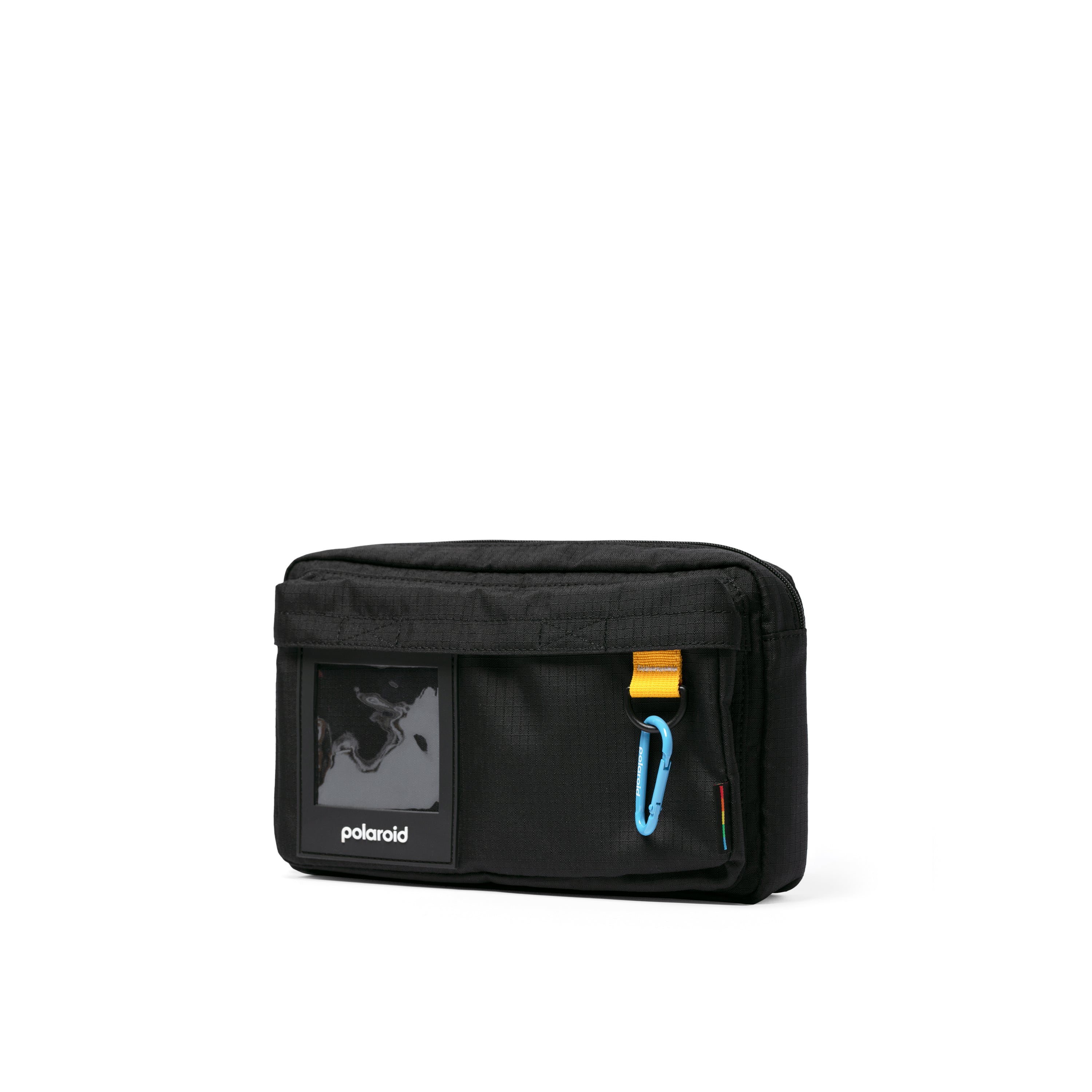 Recycelte Ripstop-Schultertasche - Schwarz