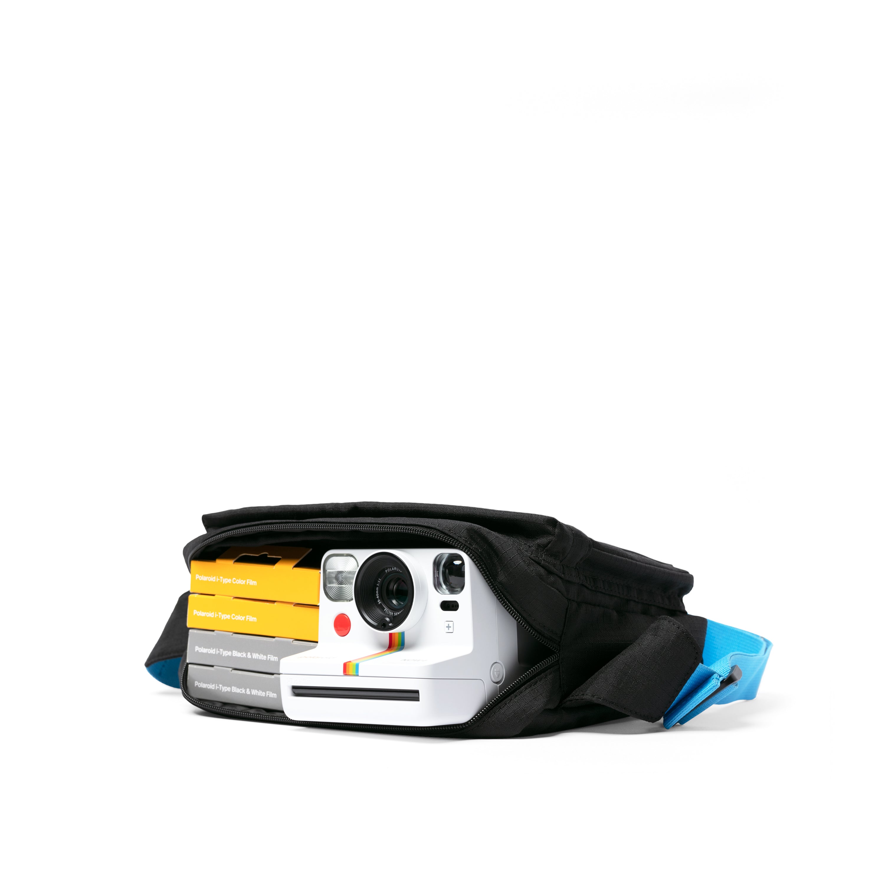 Recycelte Ripstop-Schultertasche - Schwarz