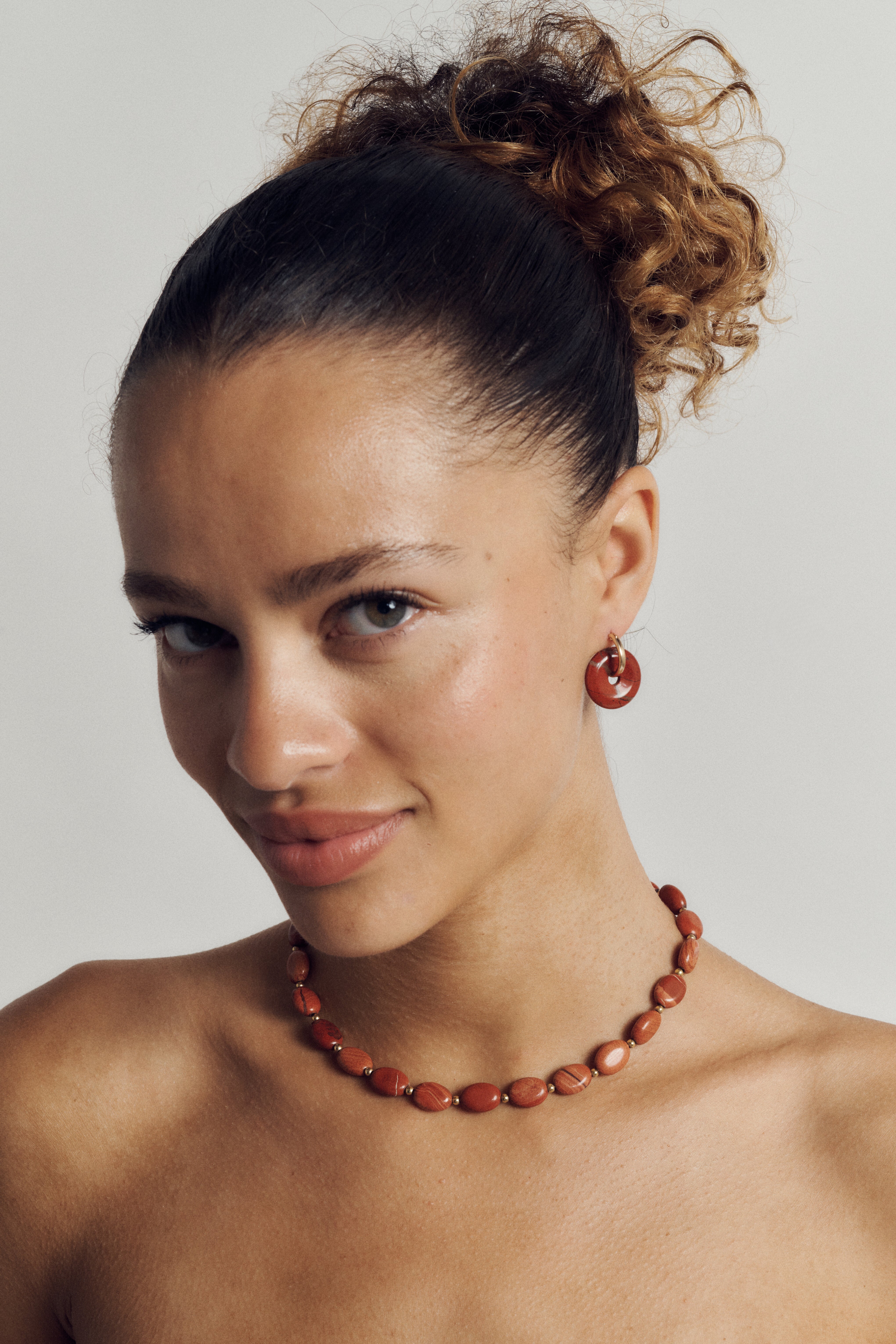 Jeanne Red Jasper Necklace