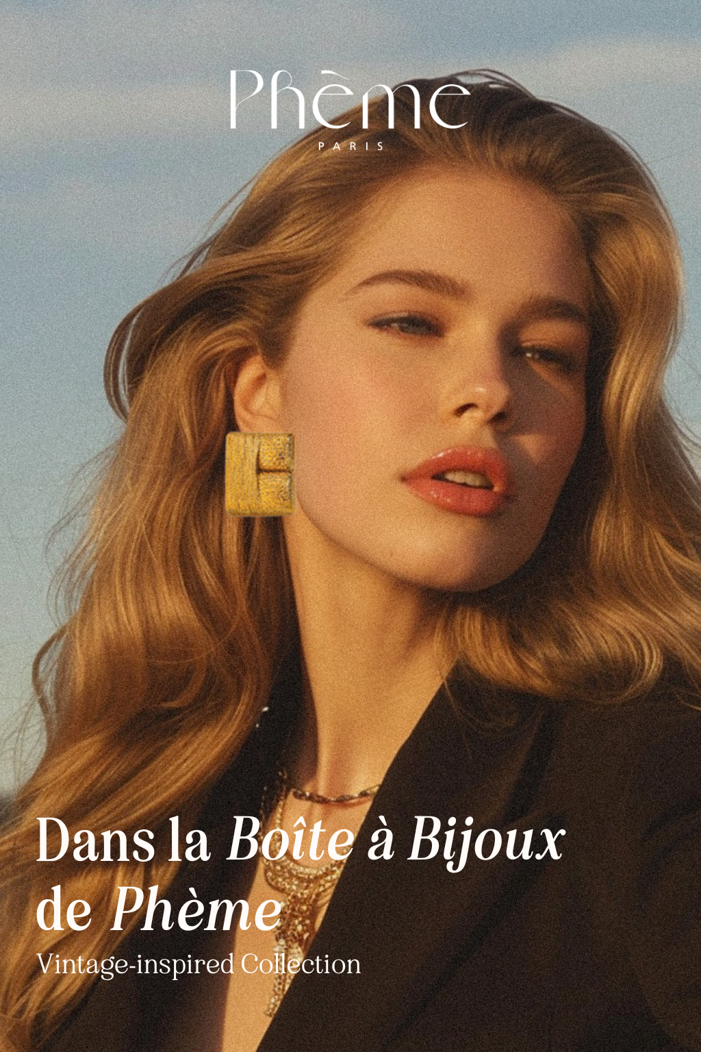 Pendientes Cuadrados Vintage - Chapados en Oro