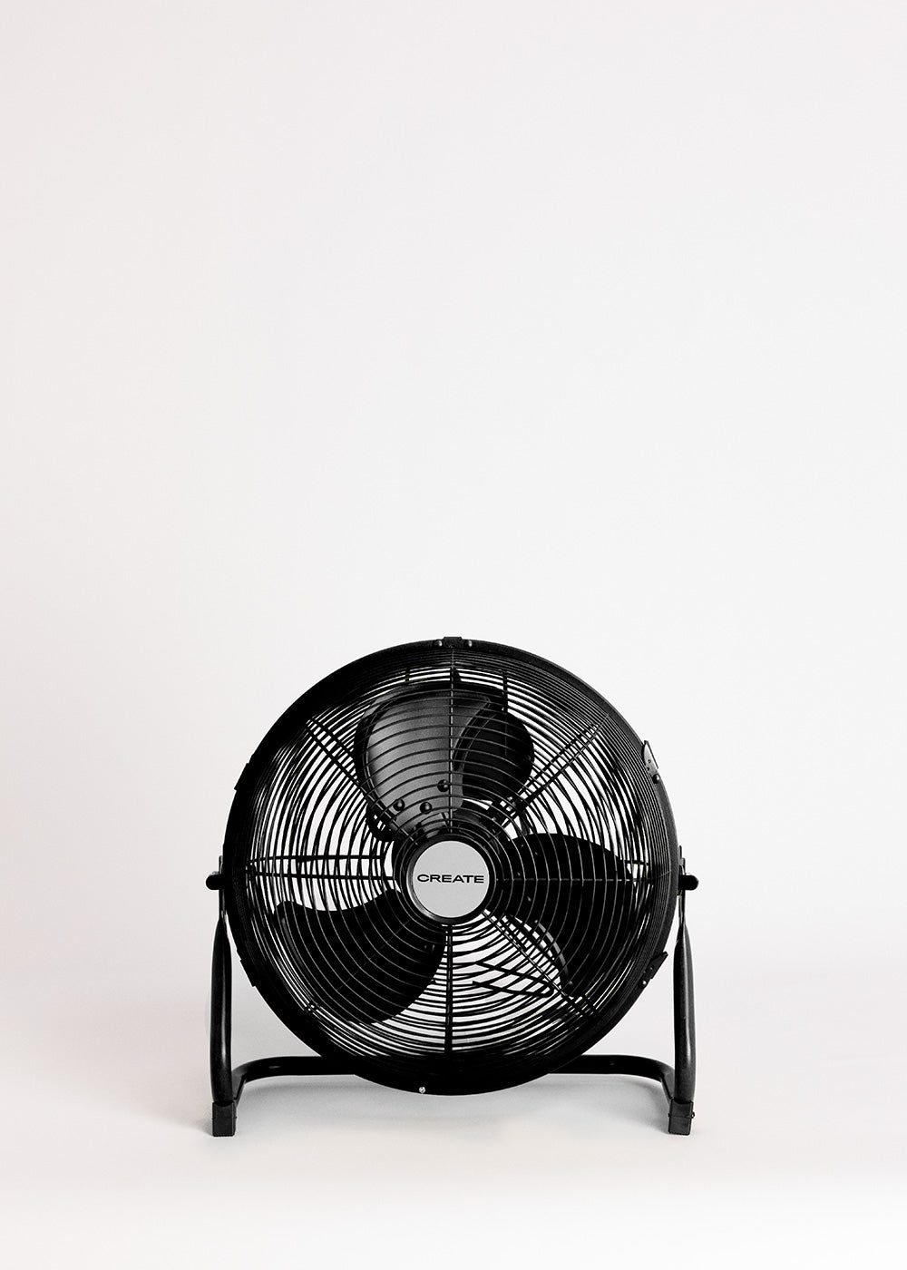 Air Floor Retro - Industrial Fan - 12" - Black