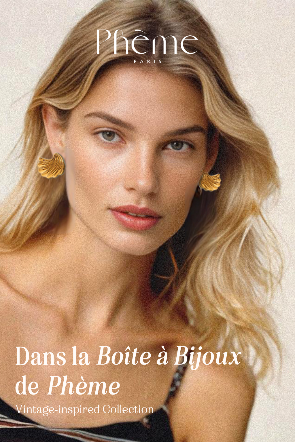 Pendientes Concha Vintage - Chapados en Oro