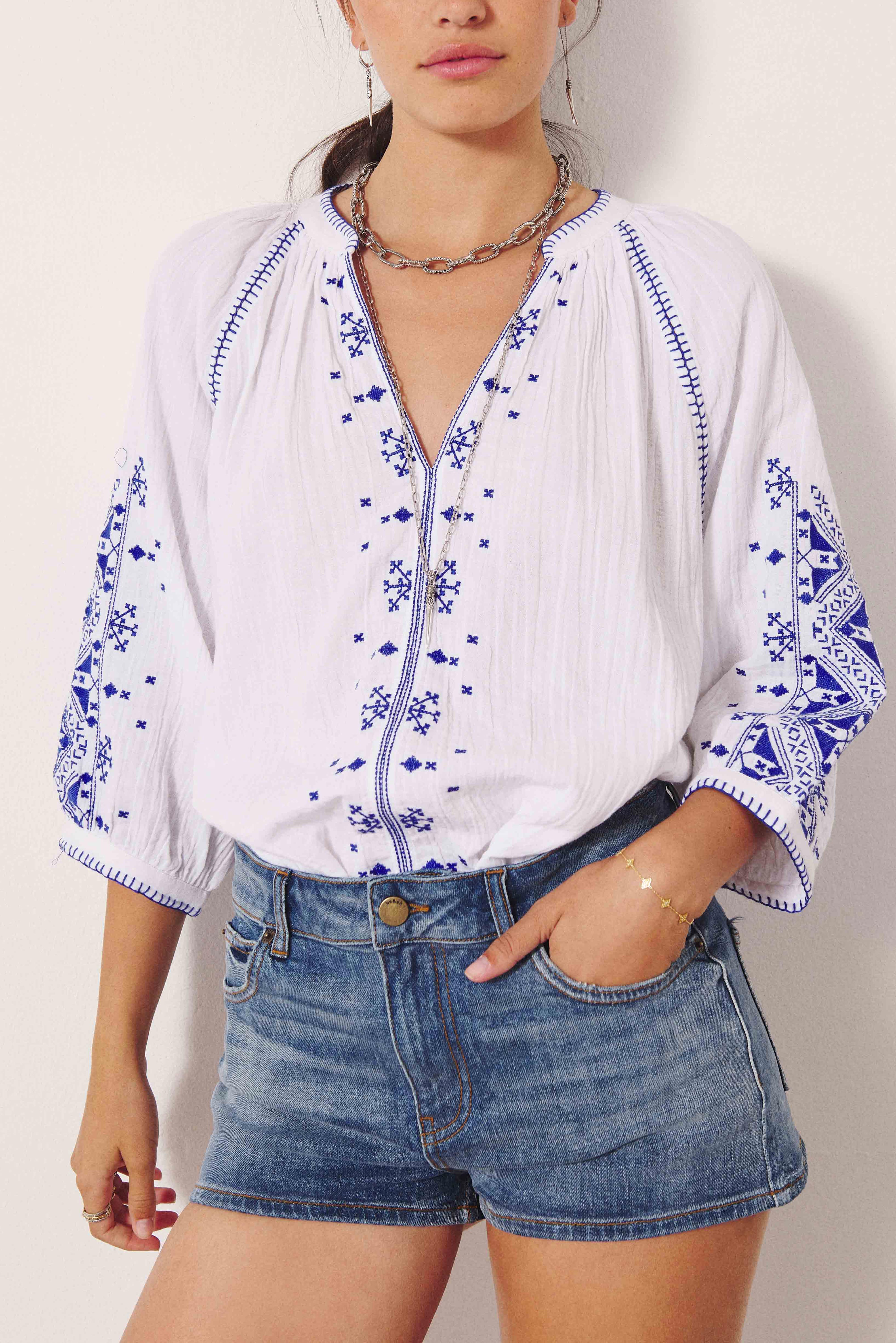 Short Beila - Bleu Clair Usé - Femme