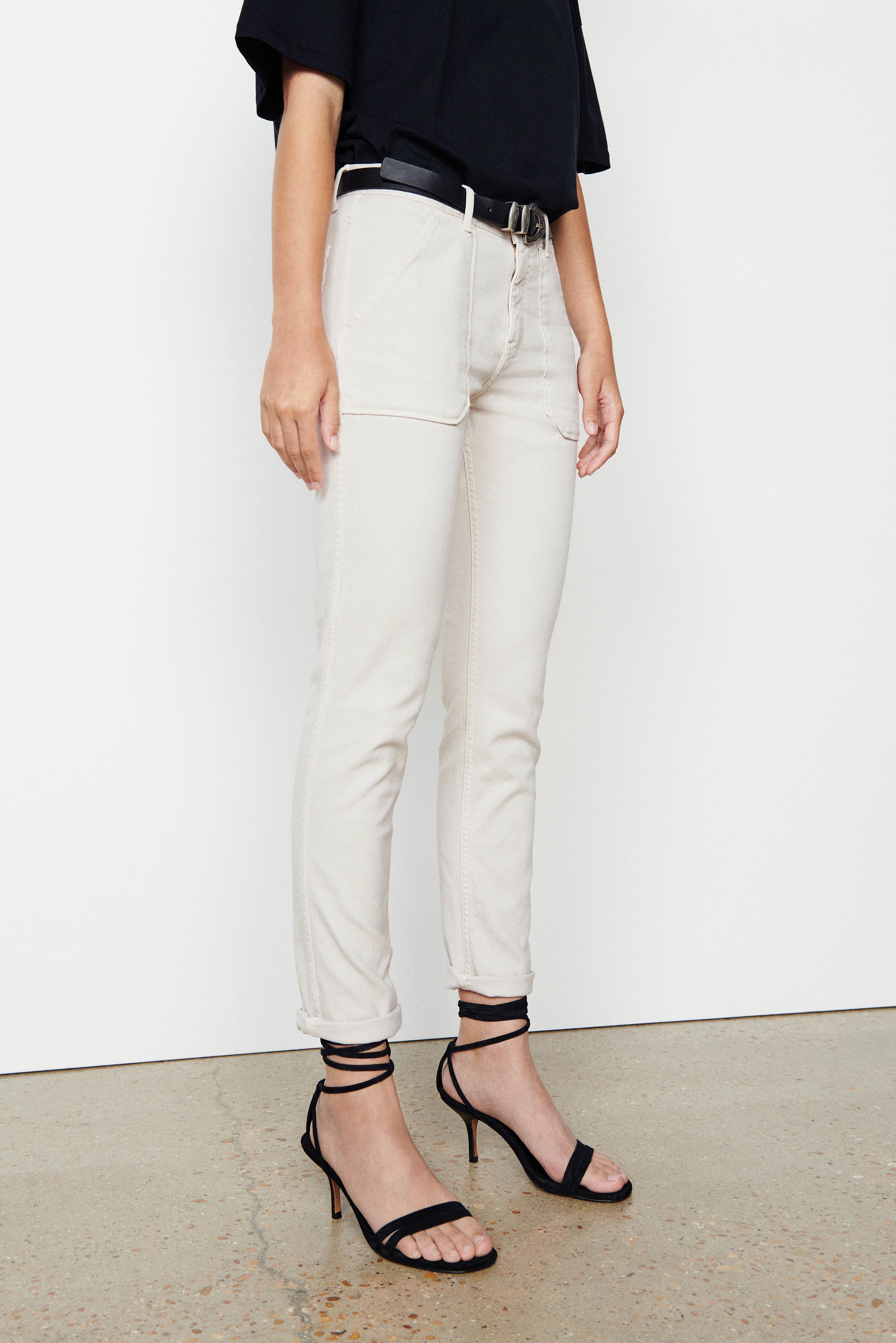 Pantalon Csally - Craie - Femme