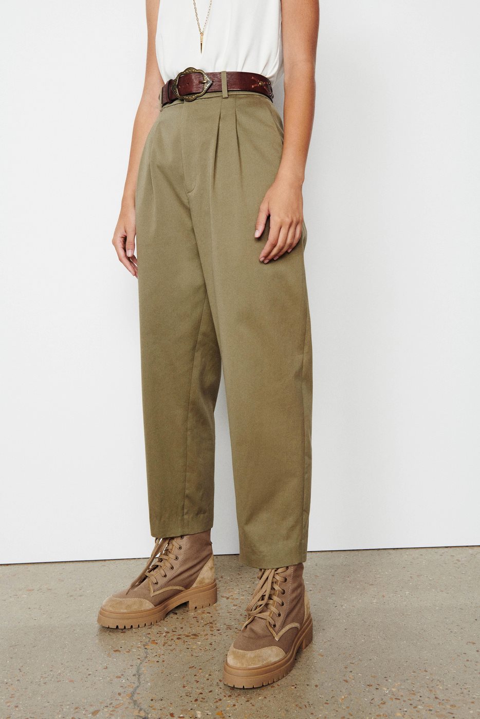 Pantalon Maiwen - Kaki - Femme