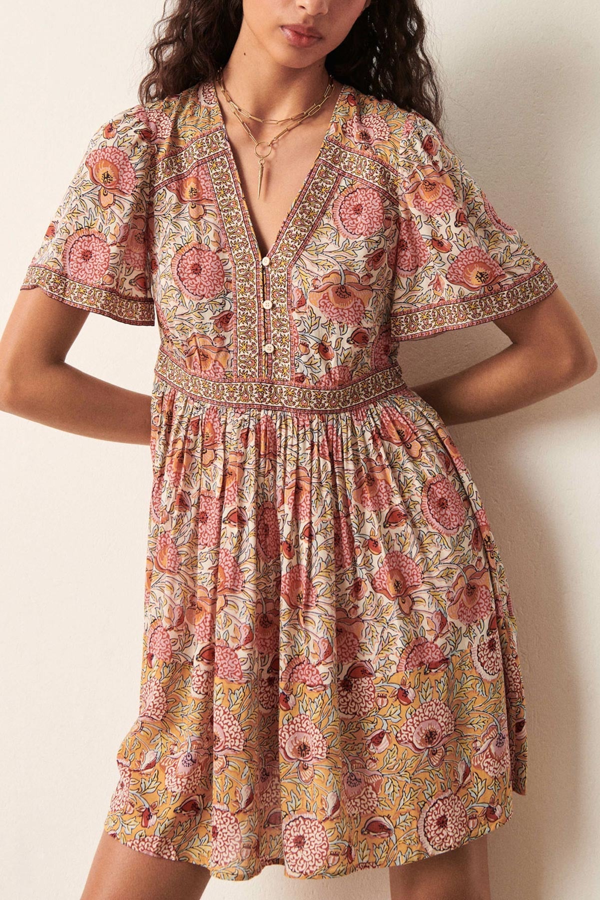 Robe Valia - Ocre - Femme