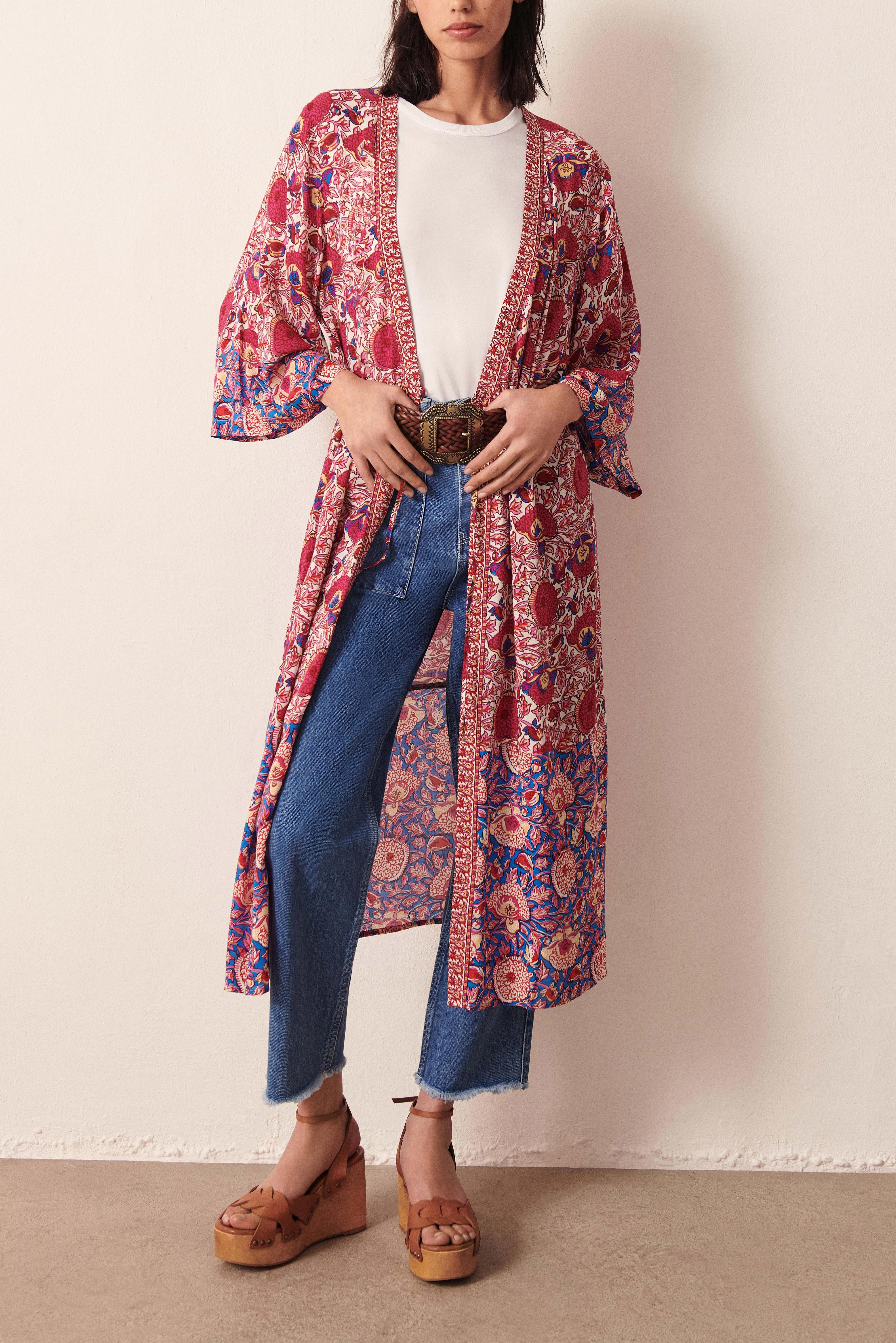 Kimono Vini - Fuchsia - Femme
