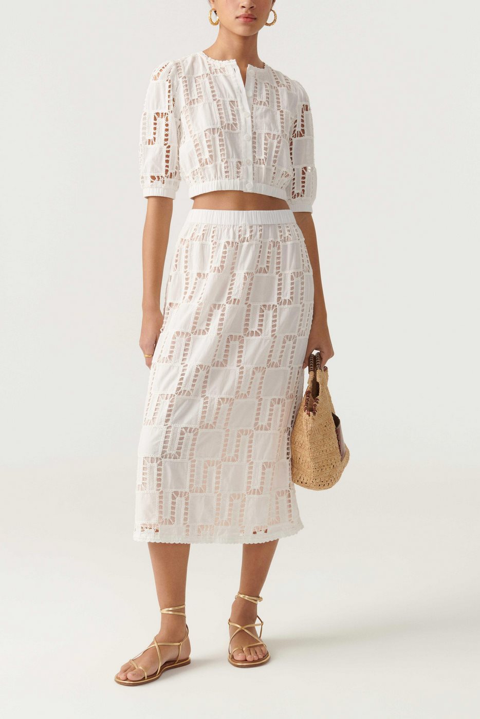 Jupe Anira - Ecru - Femme