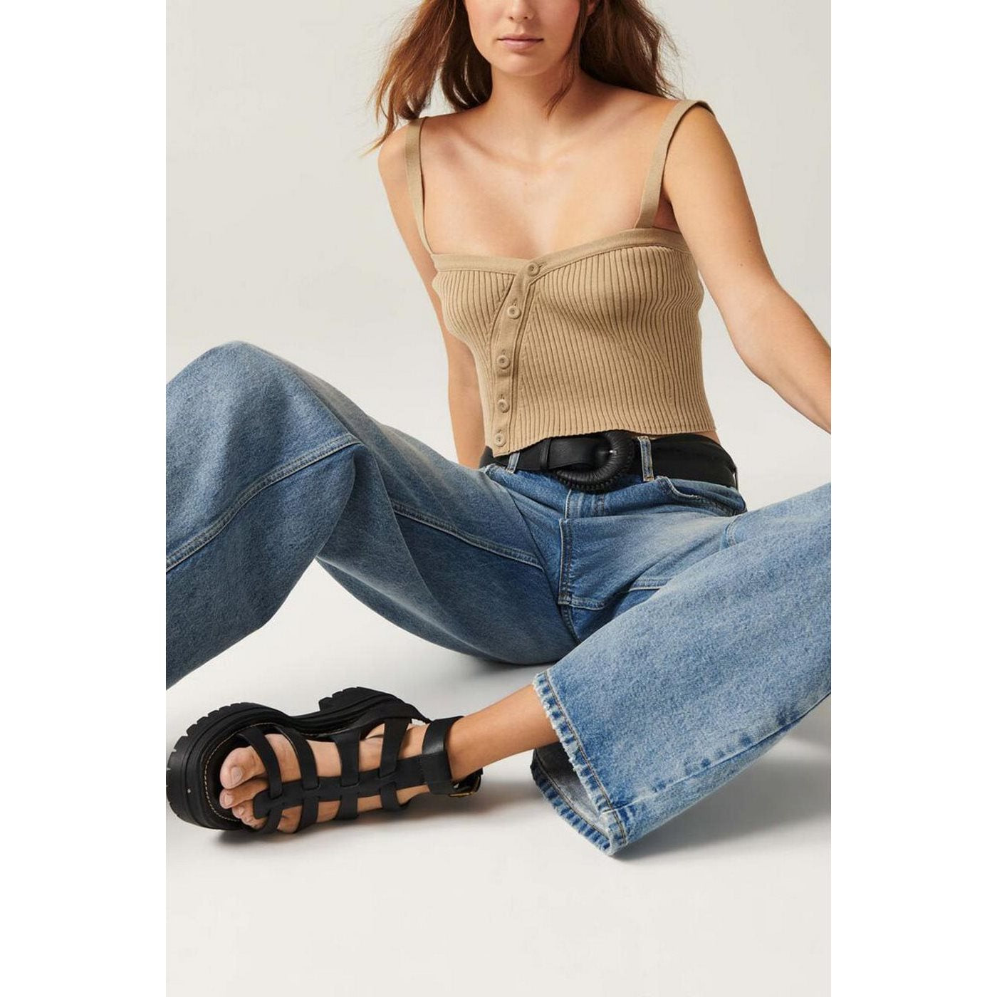 Top Cubalt - Beige - Femme