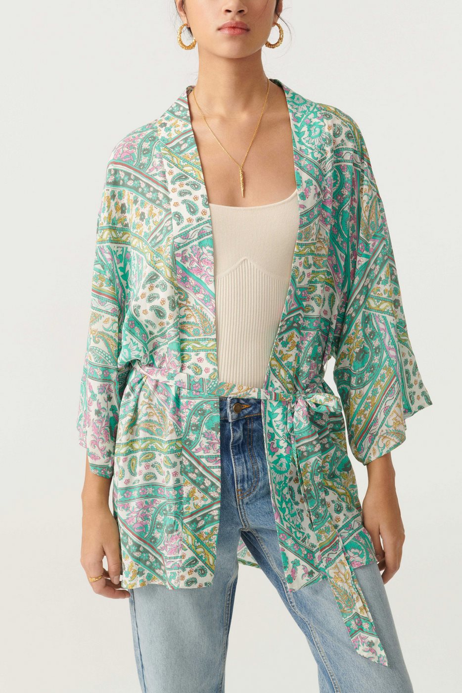 Kimono False - Vert - Femme