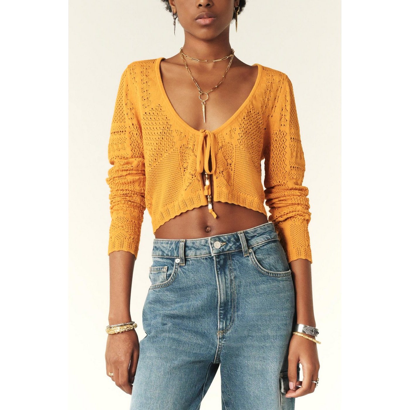 Gilet Arlot - Curry - Femme