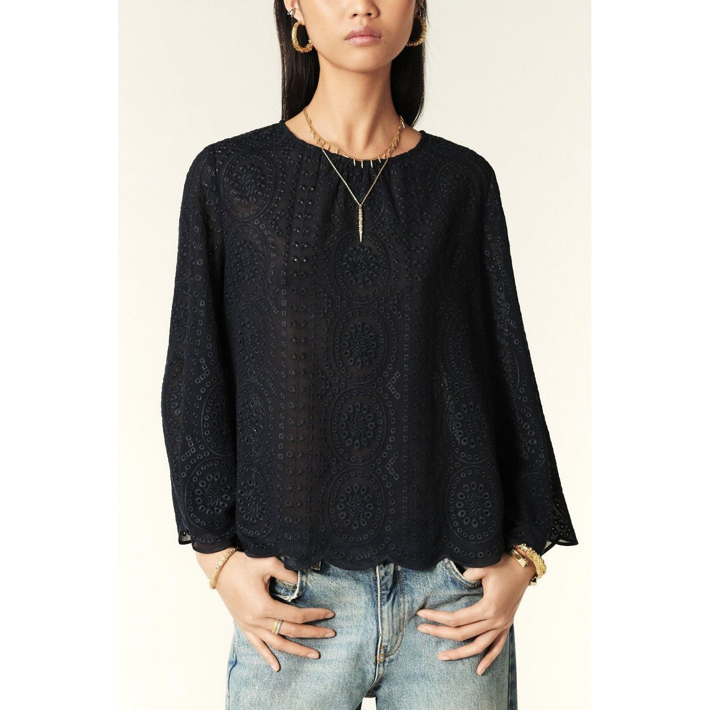 Camicetta Bruna - Navy - Donna