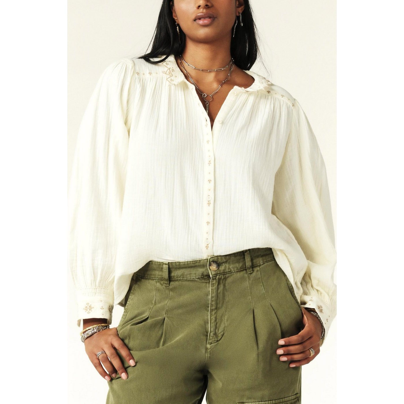 Camicetta Cara - Ecru - Donna