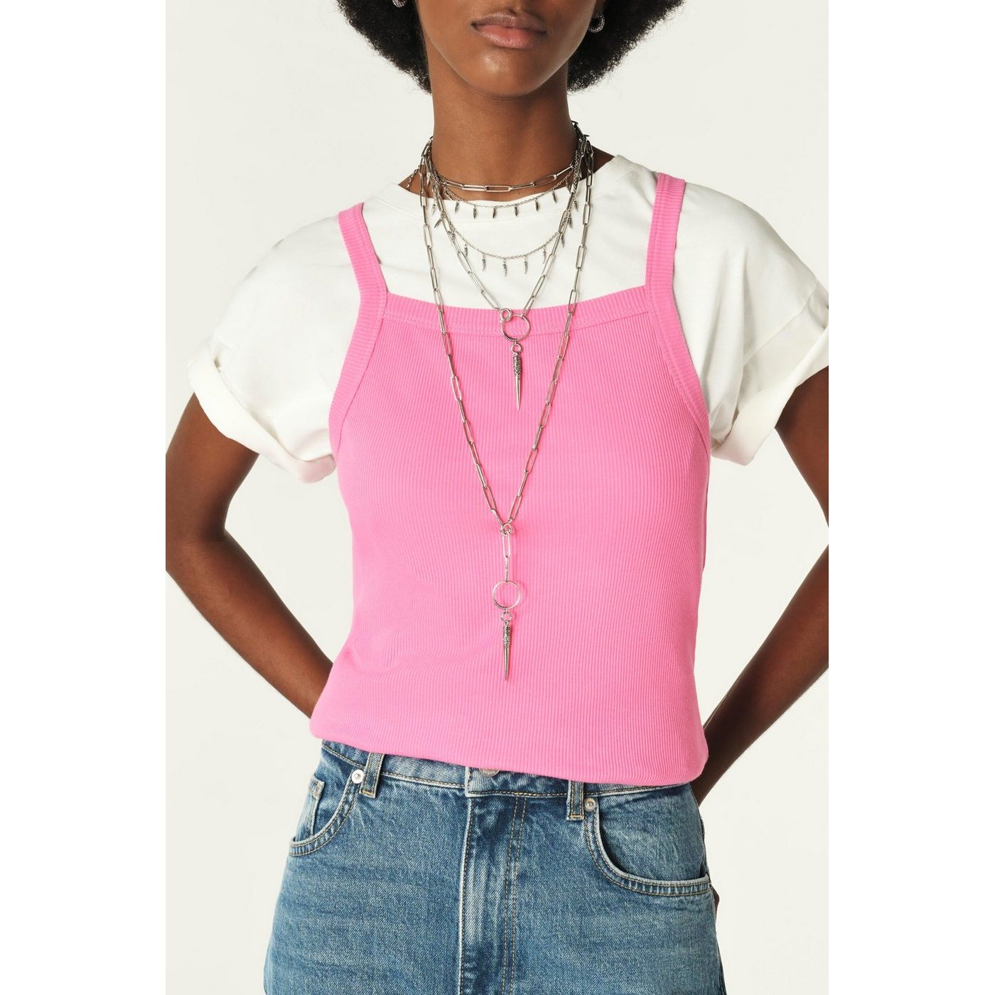 T-Shirt Carmen - Rose - Femme
