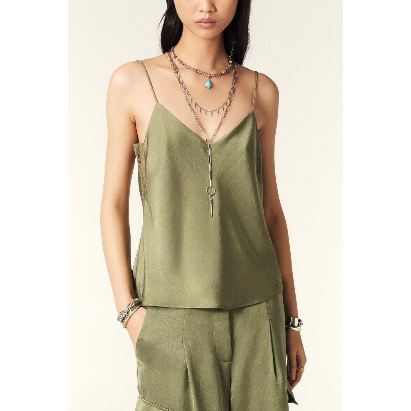 Top Clarisse - Kaki - Femme