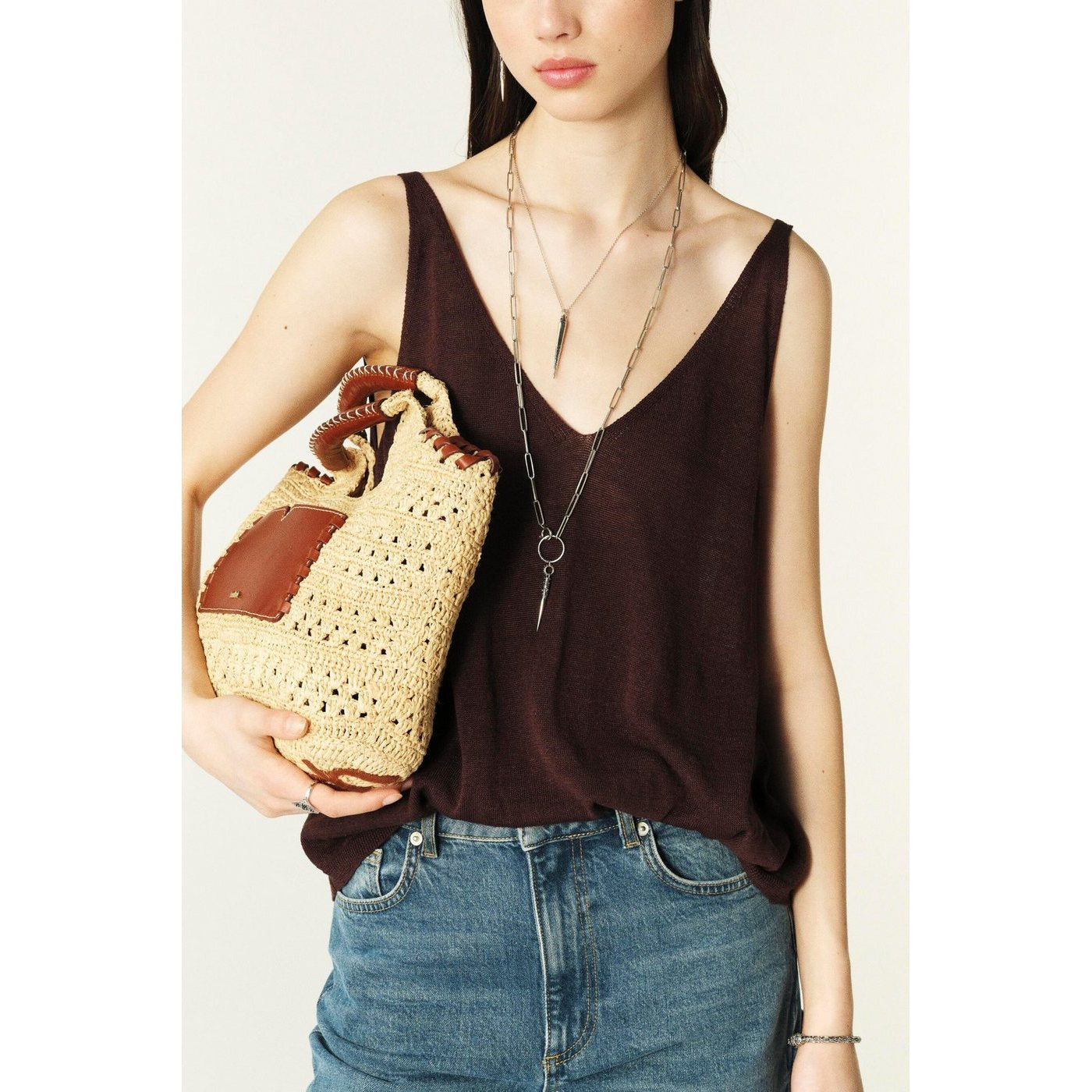 Top Dalil - Choco - Femme