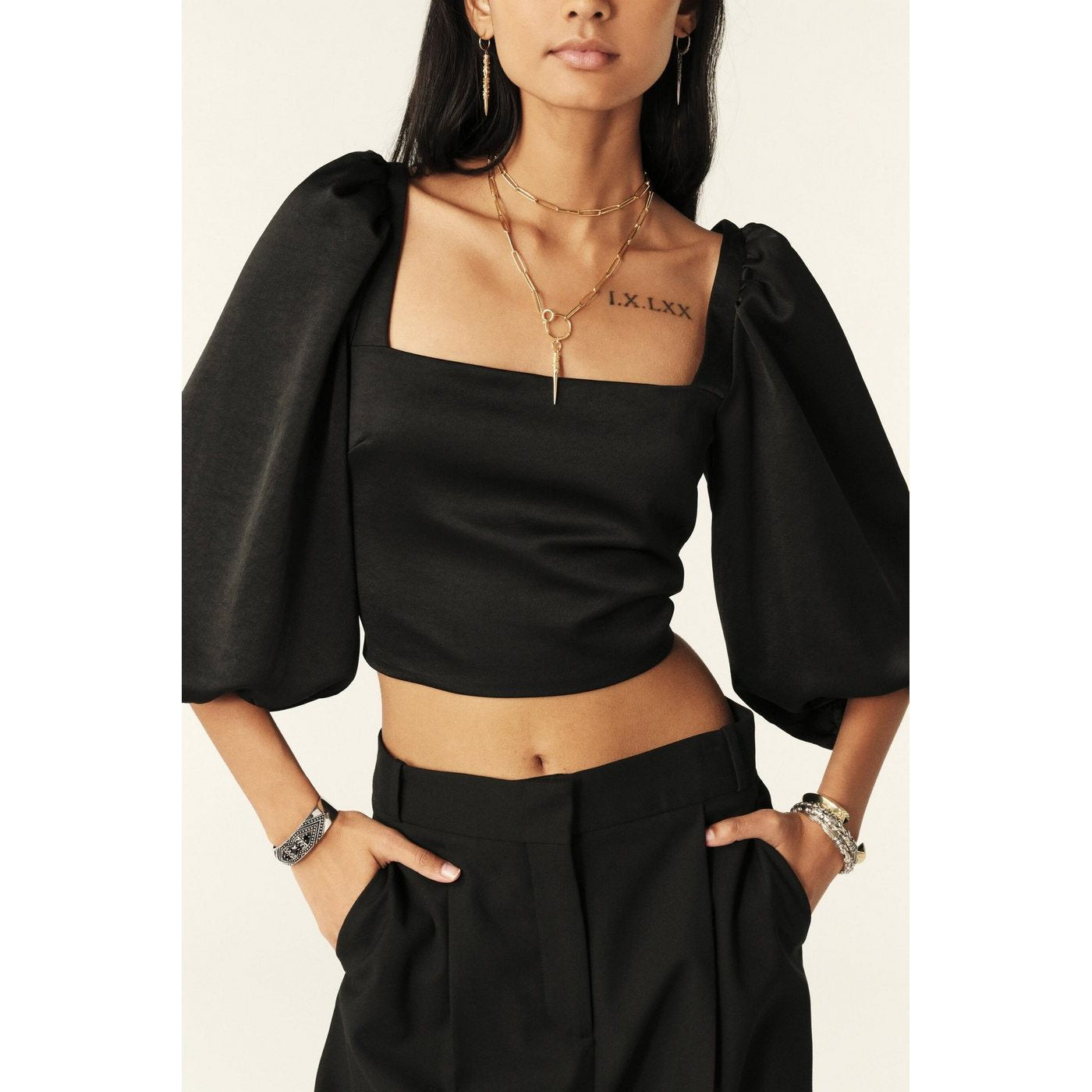 Top Doja - Noir - Femme