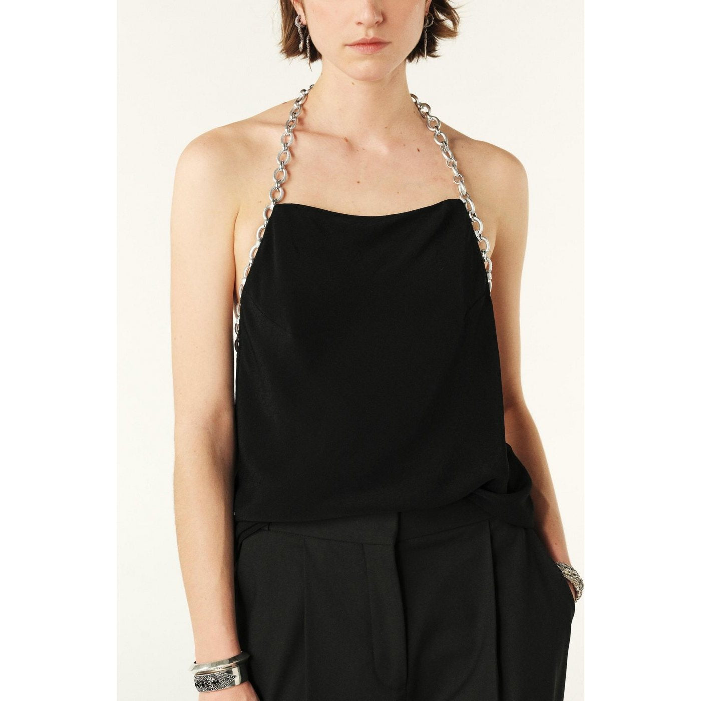 Top Fausti - Noir - Femme