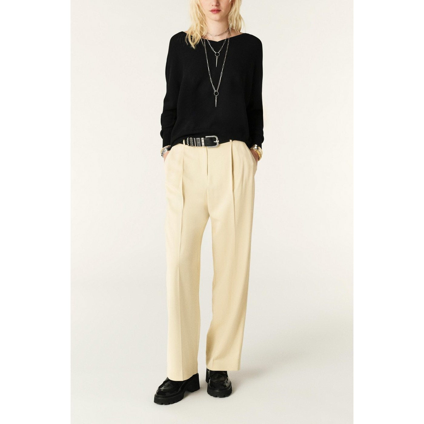 Pantalon Gona - Vanille - Femme