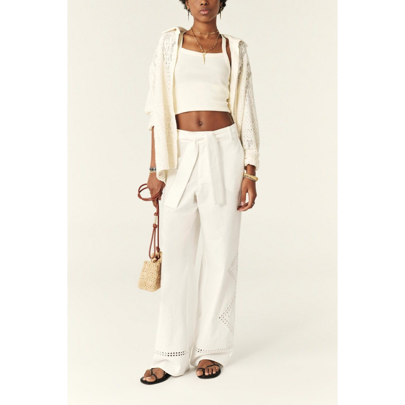 Pantalon Marlon - Blanc - Femme
