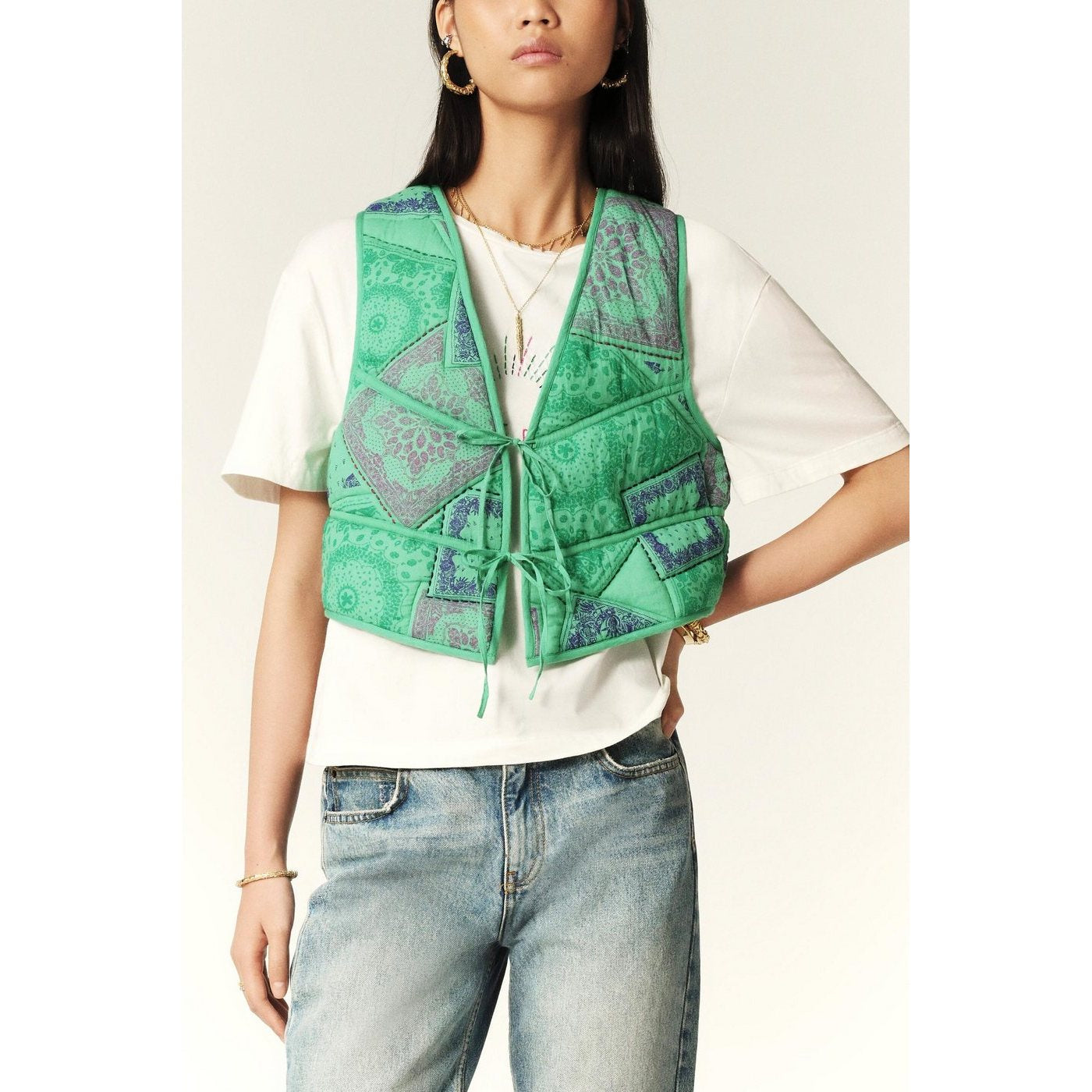 Gilet May - Vert - Femme
